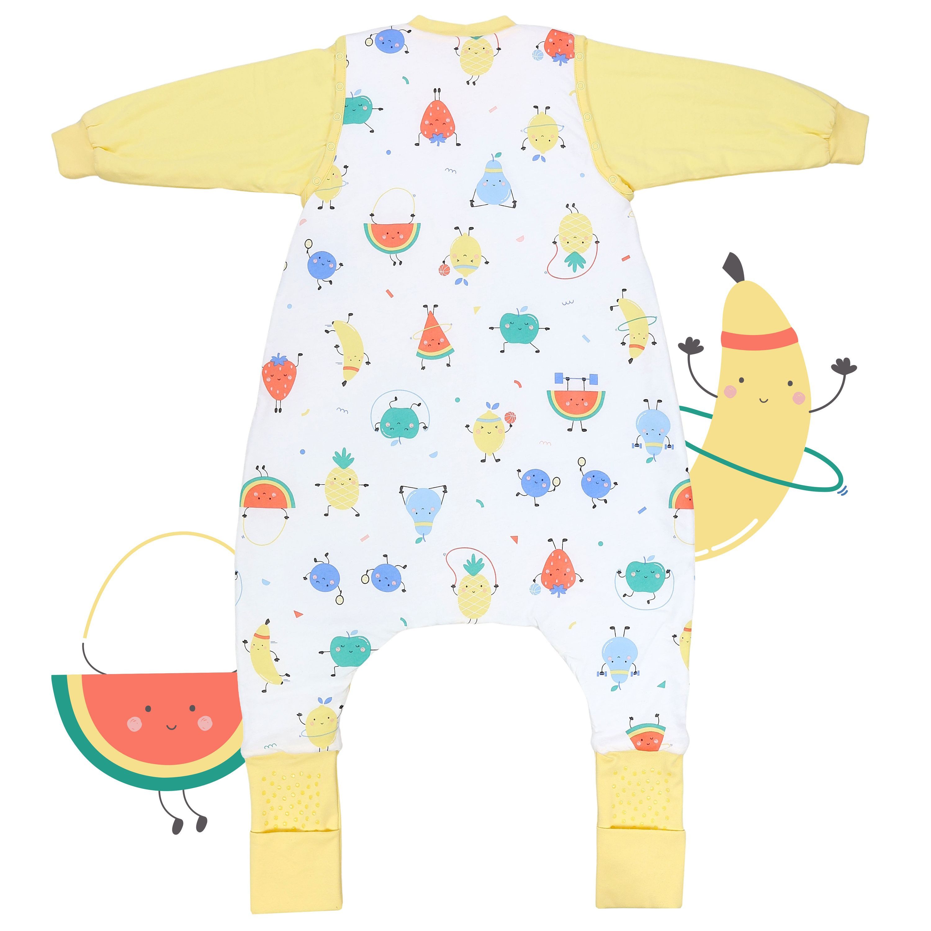 Schlummersack Kinderschlafsack Schlafsack mit Füßen und umklappbaren Bündchen, 1.0 Tog – Bild 3 von 3