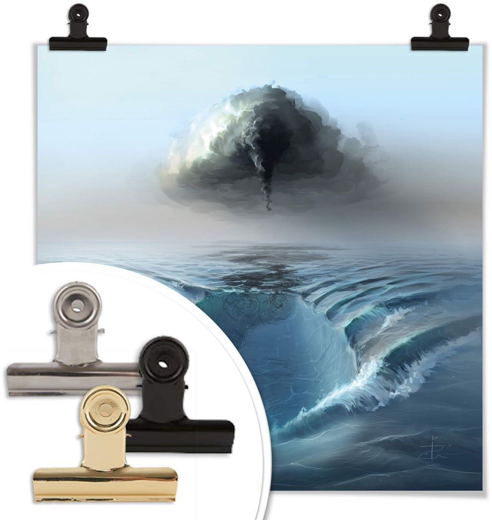 Poster, Geisterschiff, St), Wandbild, Bild Boote Wall-Art Surrealismus (1 Schiffe Poster Bild, & Wandposter