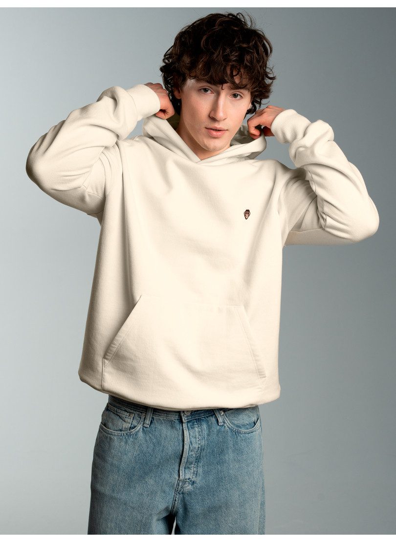 Trigema Sweatshirt TRIGEMA Hoodie mit Affe Charly-Stickmotiv