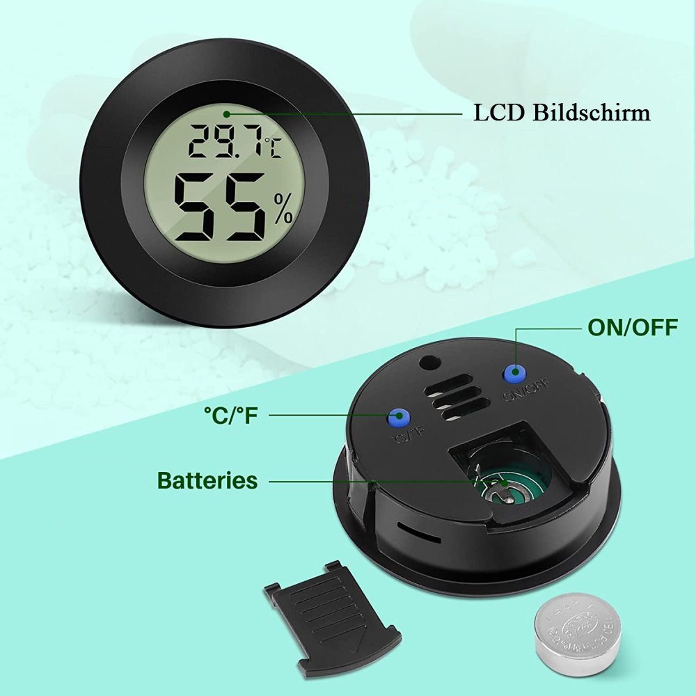 Kaufe Innenthermometer Mini Digital LCD Temperatursensor  Luftfeuchtigkeitsmesser Thermometer Raumhygrometer Messgerät