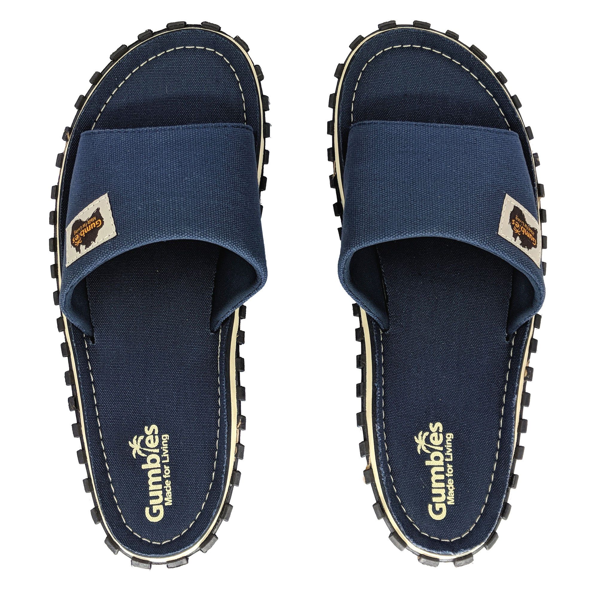 Gumbies Slides in Navy Pantolette Hergestellt aus recycelten Materialien