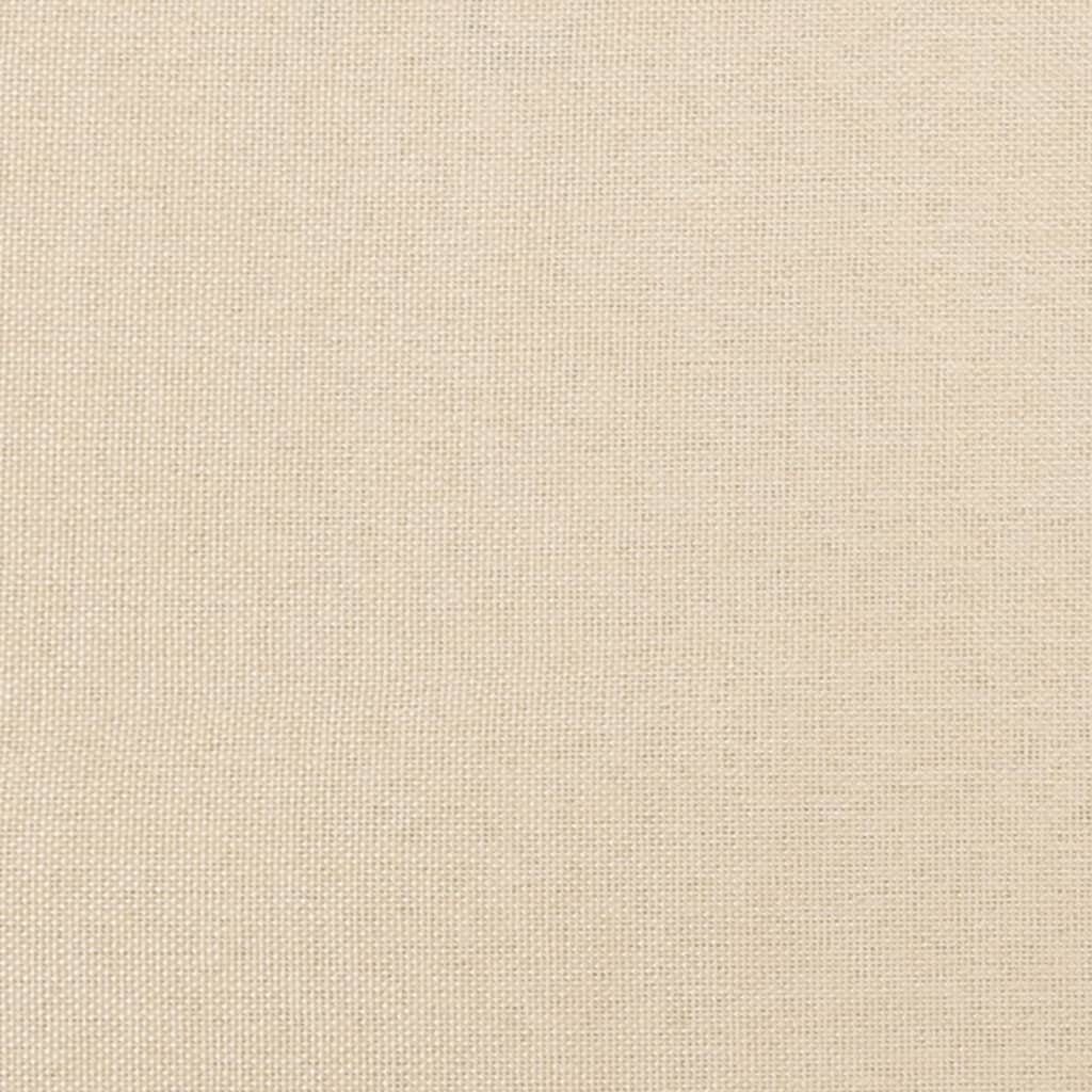 vidaXL Kopfteil Kopfteile cm 90x7x78/88 Creme Stoff, Stk. 2 St) (1