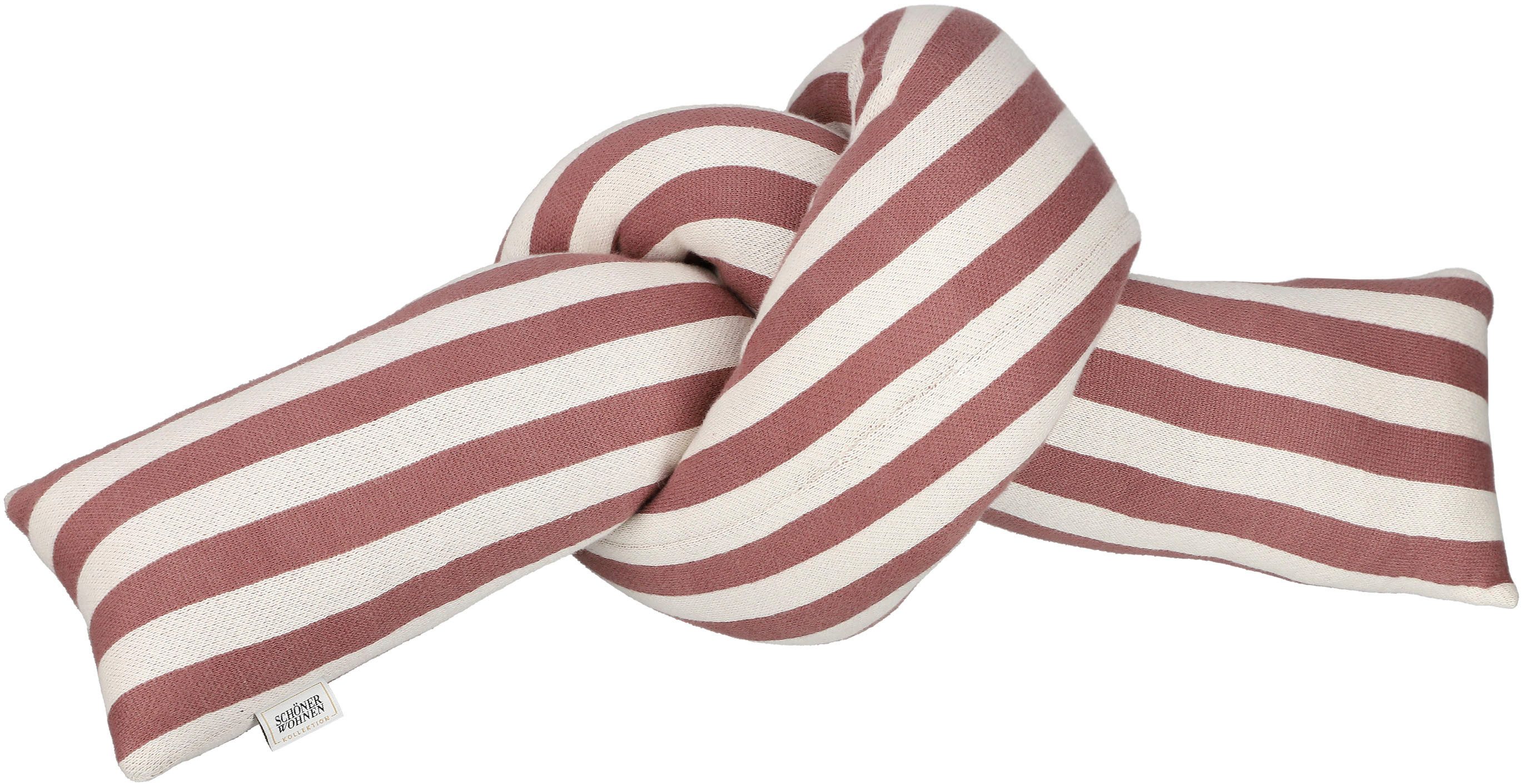 SCHÖNER WOHNEN-Kollektion Dekokissen Jolly, geknotetes Kissen aus zweifarbigem Feinstrick