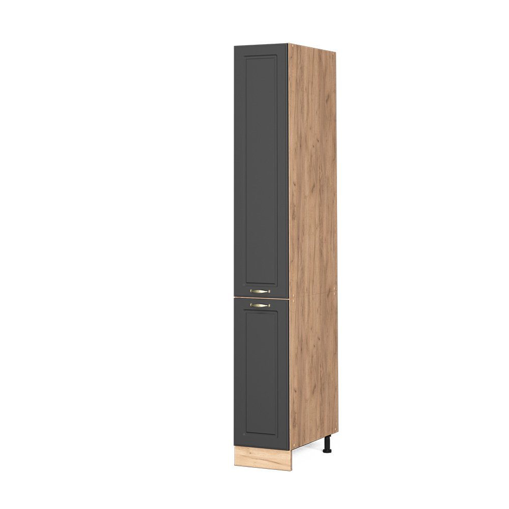 Vicco Hochschrank Fame-Line, Anthrazit-Gold/Goldkraft Eiche, 30 günstig online kaufen