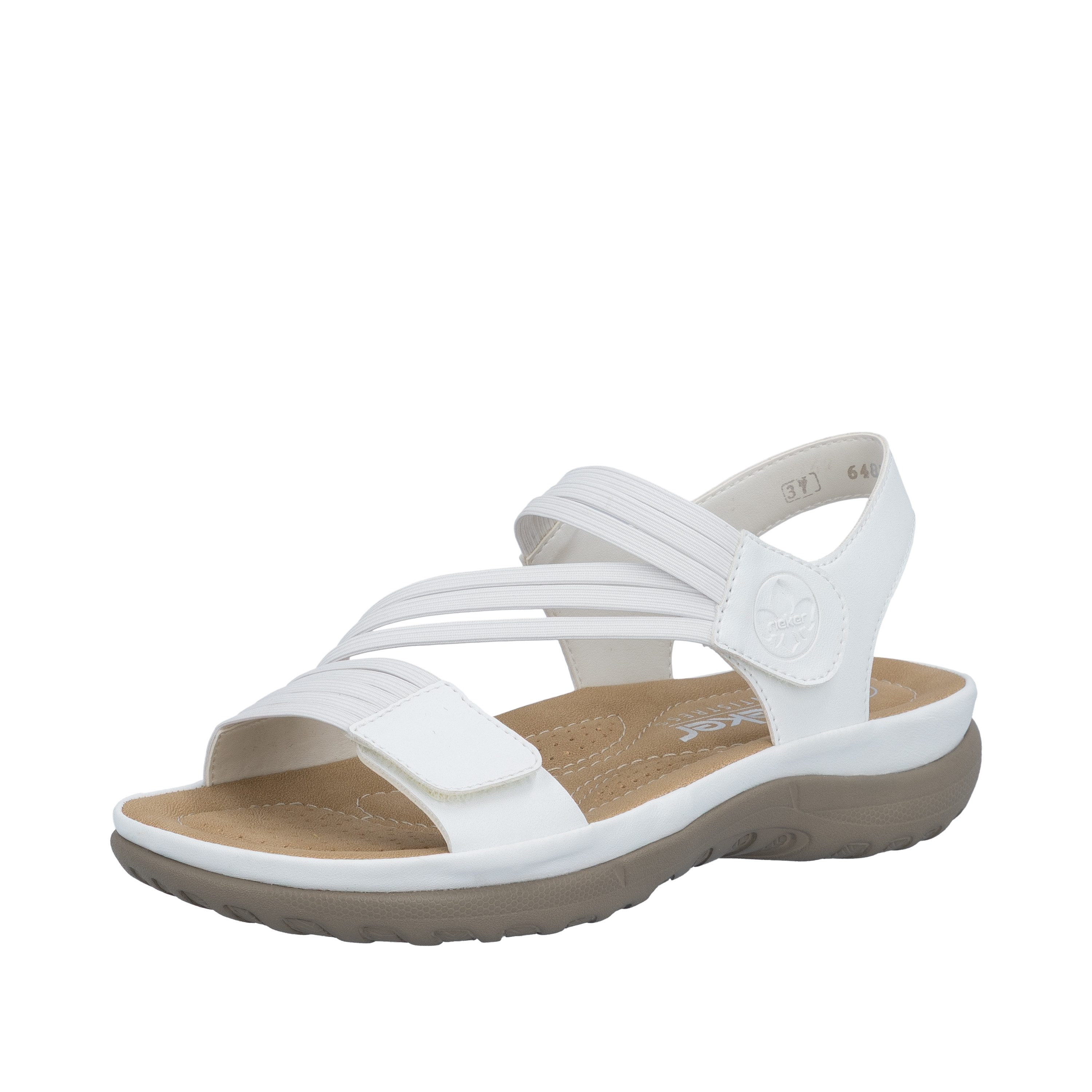 Rieker Riemchensandale Sommerschuh, Sandalette, Keilabsatz, mit Gummizügen