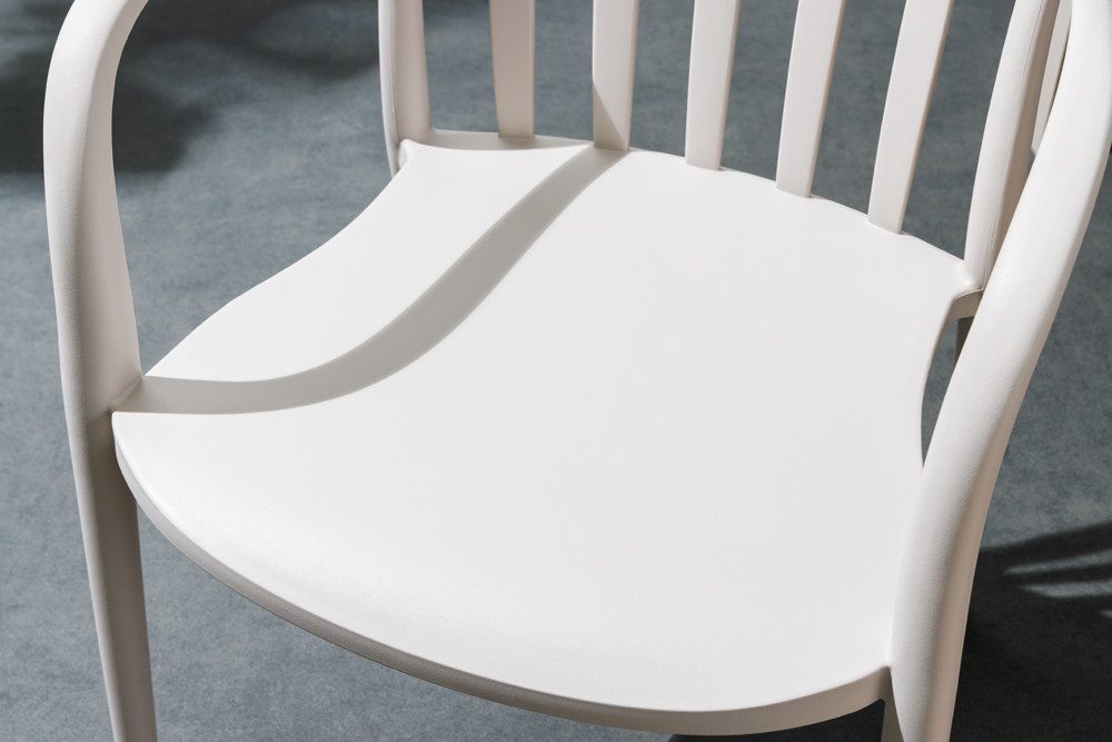 riess-ambiente Gartenstuhl STUDIO ITALIA taupe - Kunststoff, In-/Outdoor, wetterfest, stapelbar (Einzelartikel, 1 St), pflegeleichter Balkonstuhl · leichtes Design · stabil · für Terrasse