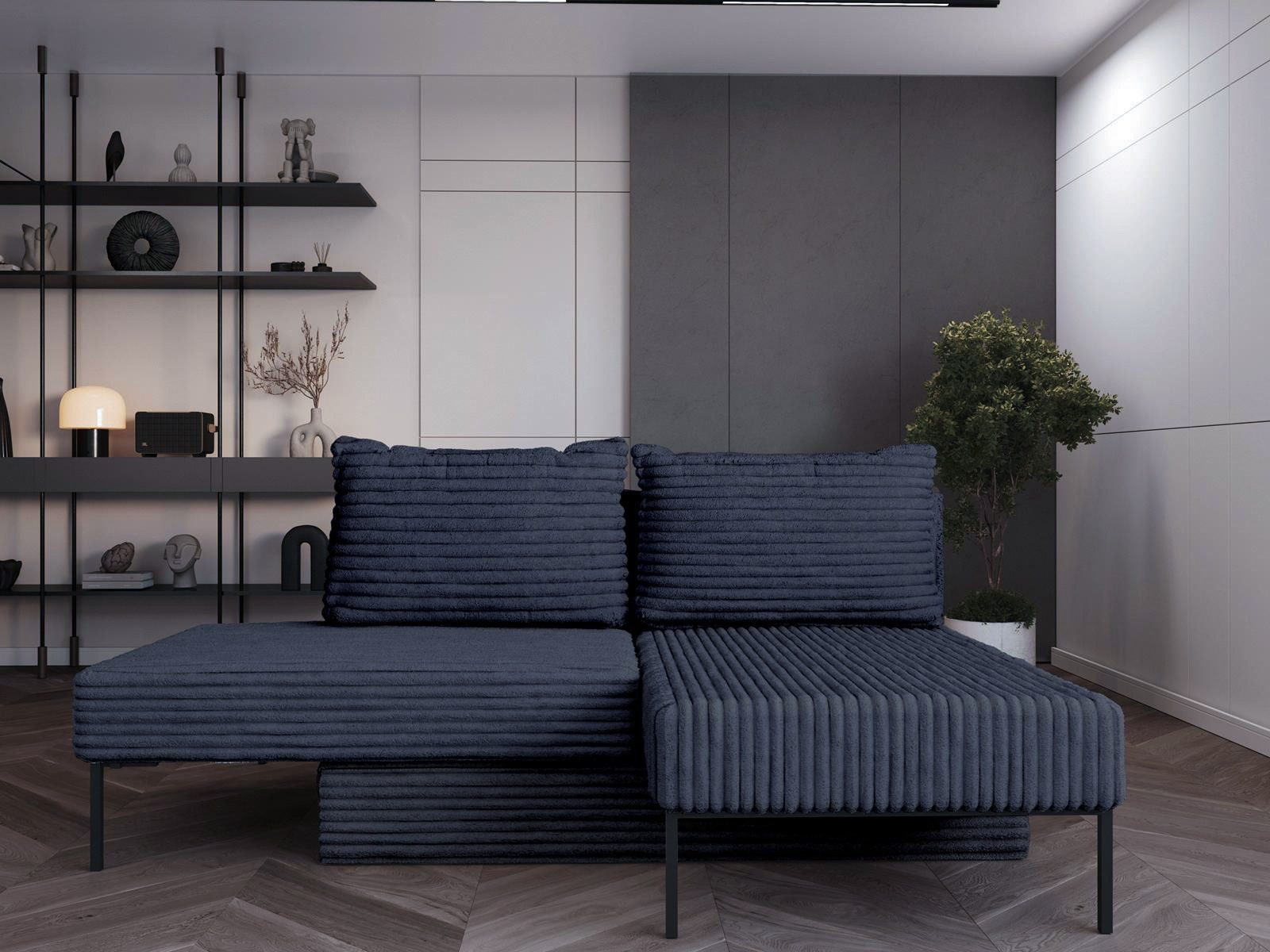 Compleo Ecksofa Sofa, Betten, 4in1 Sofa mit Schlaffunktion, Schlafcouch Ausziehbar, universell und multifunktional