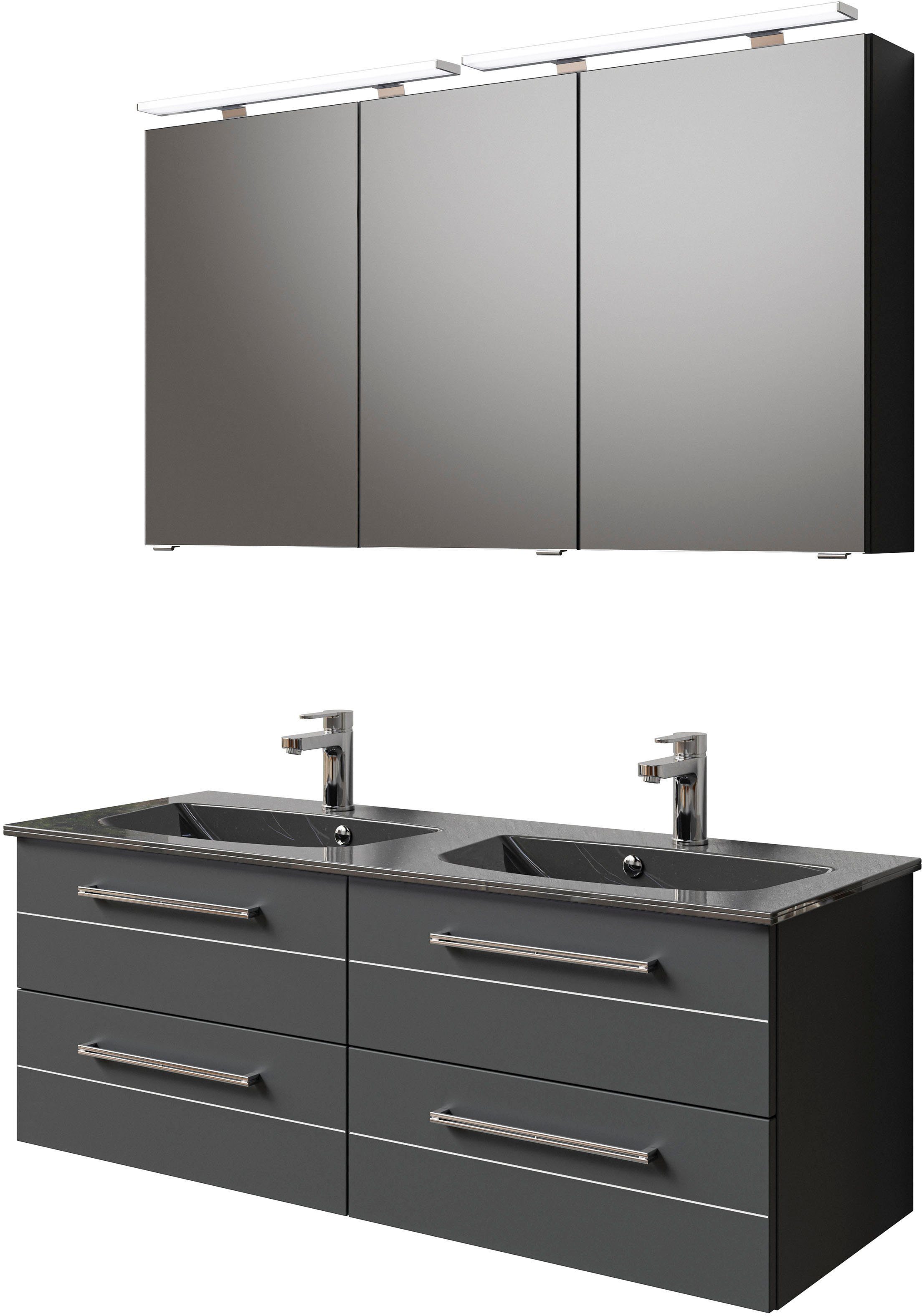 Saphir Badmöbel-Set Serie 6025 2-teilig Mineralmarmor-Waschtisch günstig online kaufen