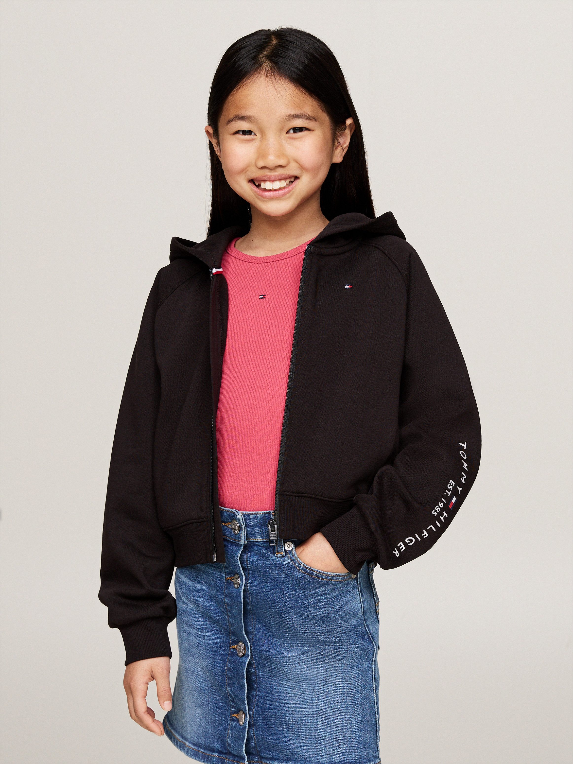 Sweatjacke ESSENTIAL EMBROIDERED ZIP THRU