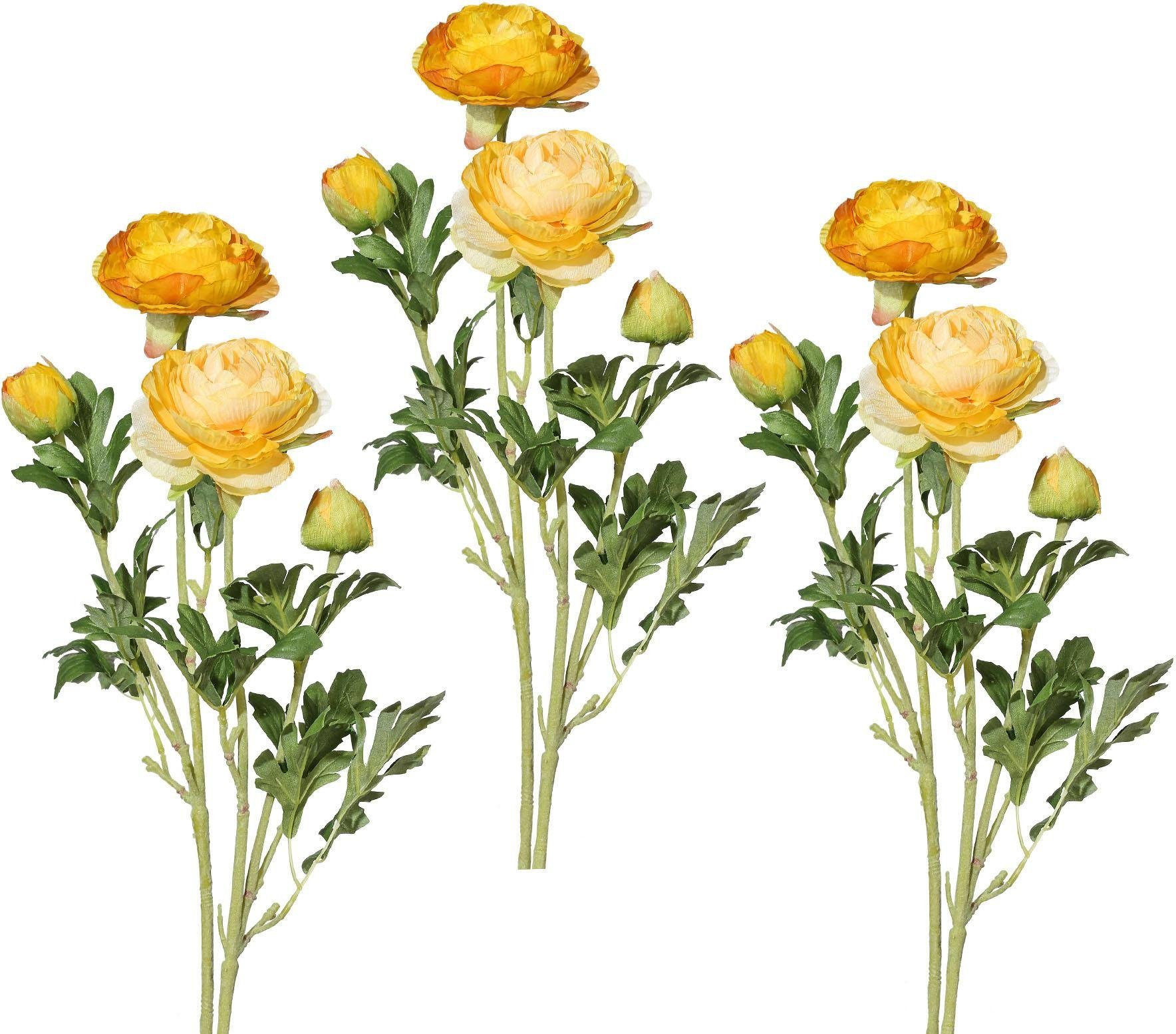 Kunstblume Ranunkel, Creativ green, Höhe 40 cm, für schöne Arrangements wie Sträuße und Gestecke