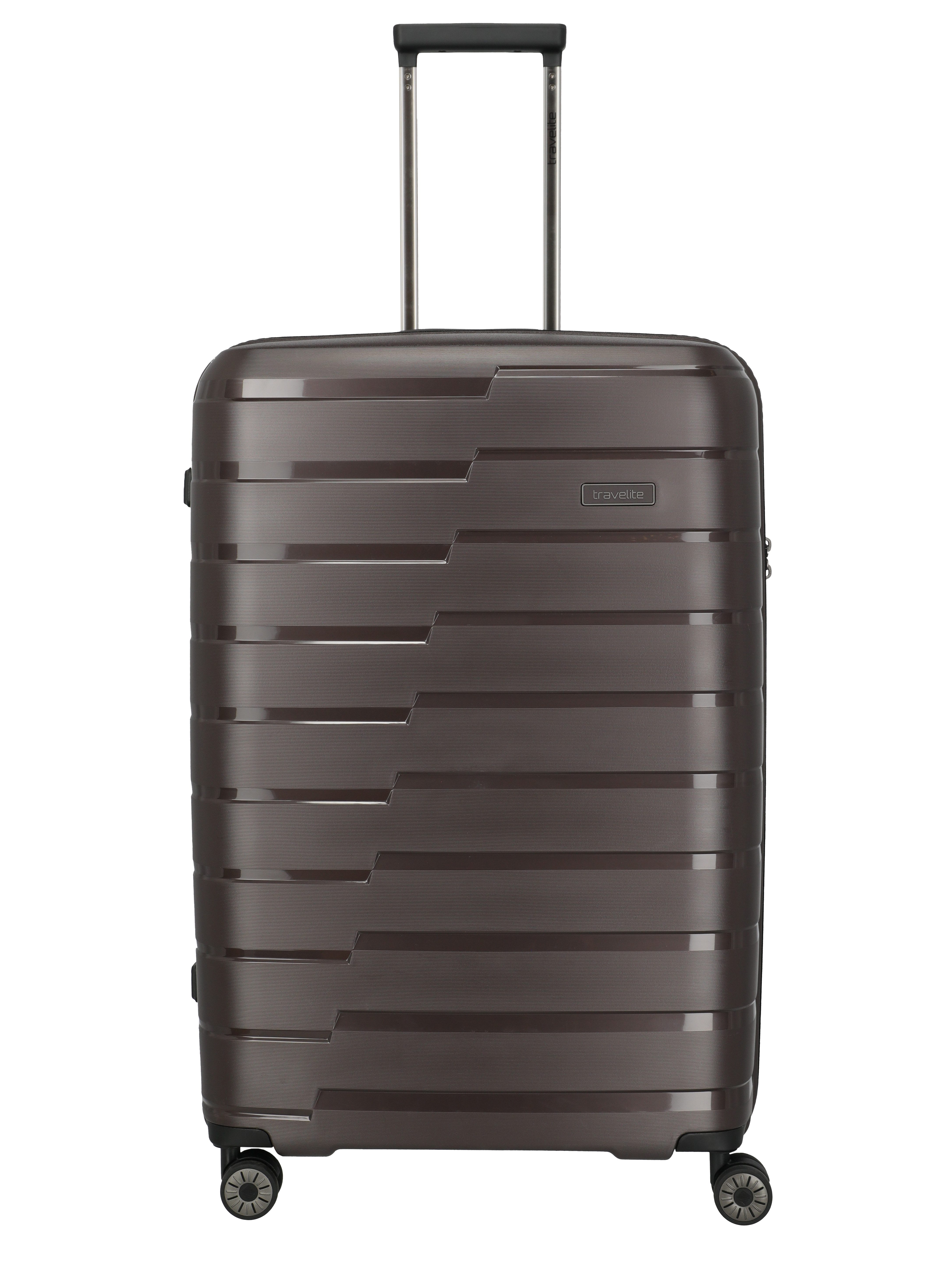 travelite Trolley AIR BASE Reisekoffer Hartschale, 4 Rollen, kratzresistenter Oberfläche und cleverer Innenaufteilung