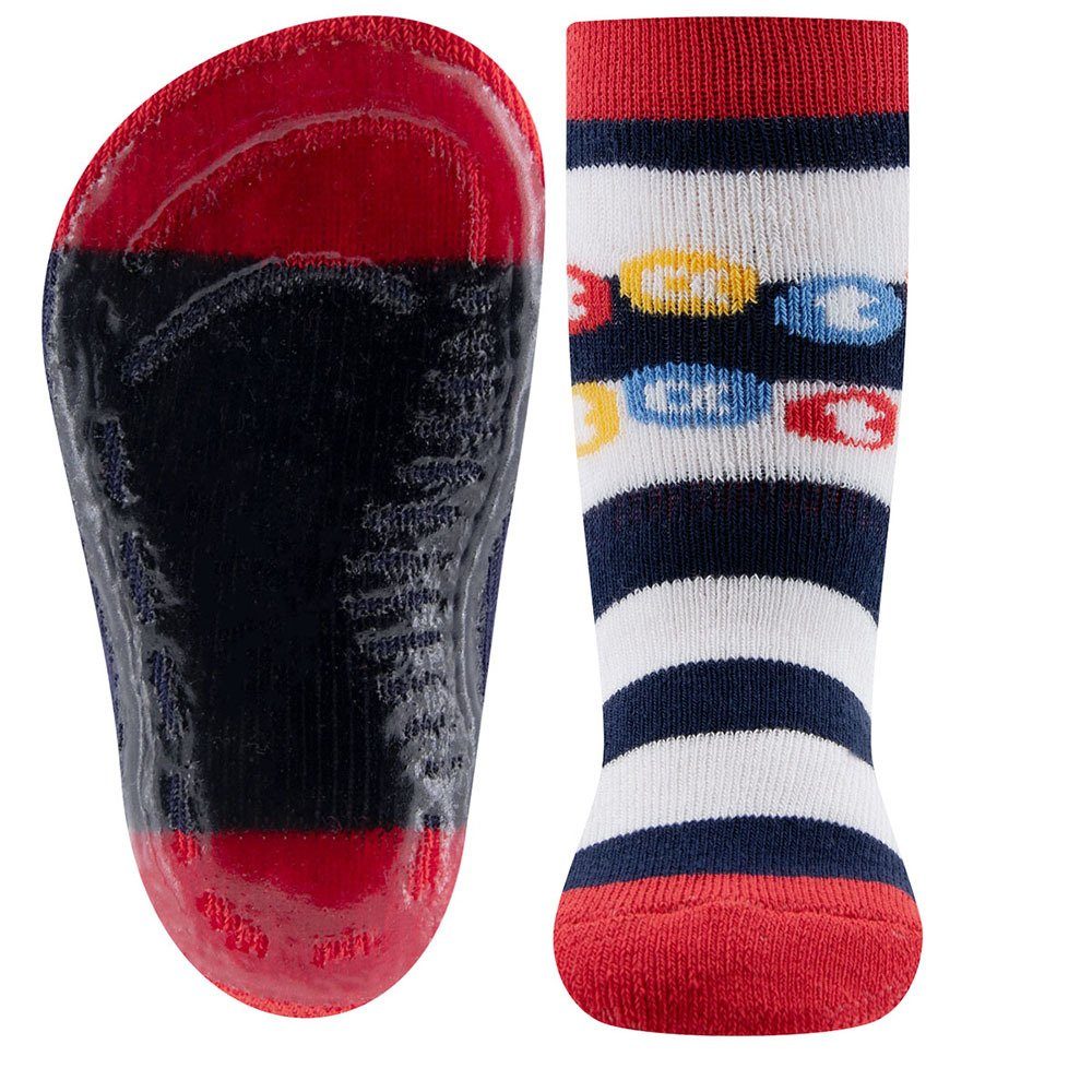 Ewers ABS-Socken Stoppersocken 2er Pack Feuerwehr/Ringel (2-Paar)