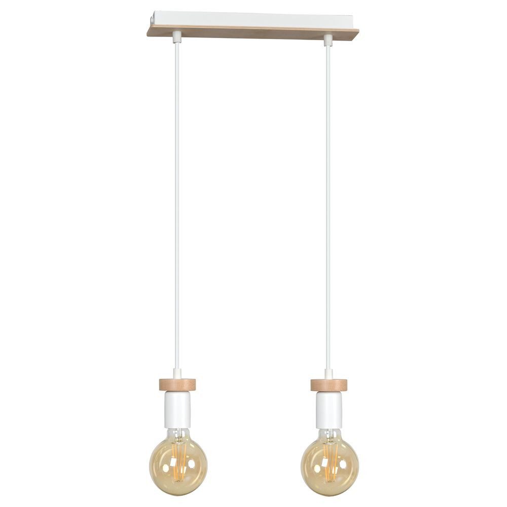 famlights Pendelleuchte famlights, Pendelleuchte Philipp aus Metall in Weiß