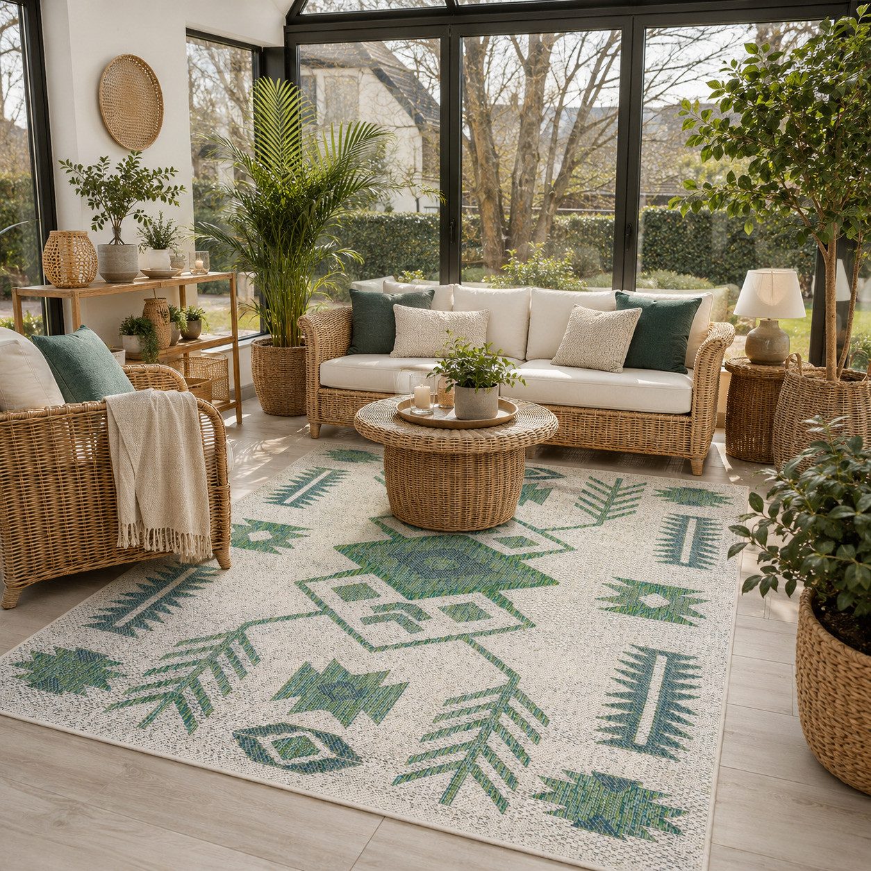 Pergamon Outdoorteppich In- und Outdoor Teppich Carpetto, Rechteckig, Höhe: 6 mm