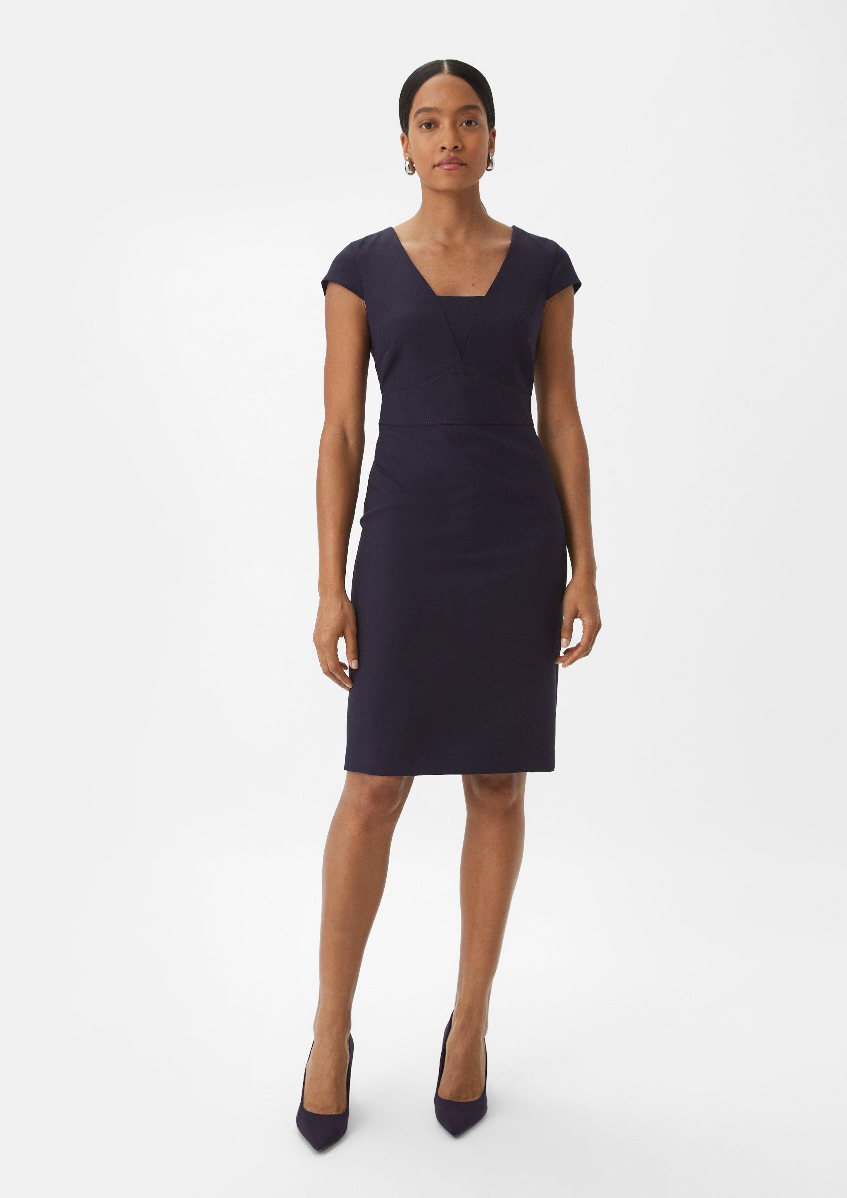 Minikleid Elegantes Etuikleid mit Kappärmeln