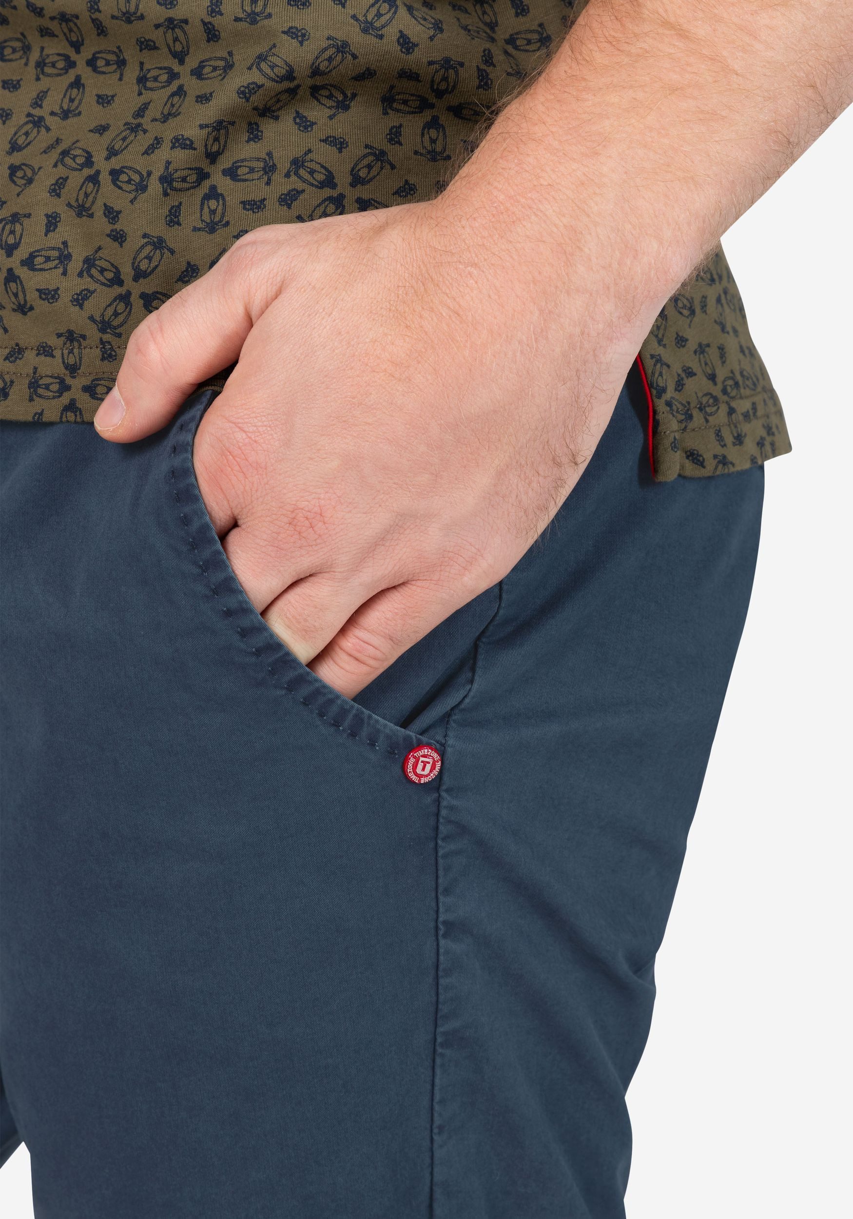 TIMEZONE Chinoshorts Fein mit umgeschlagenem Saum Slim JannoTZ Short