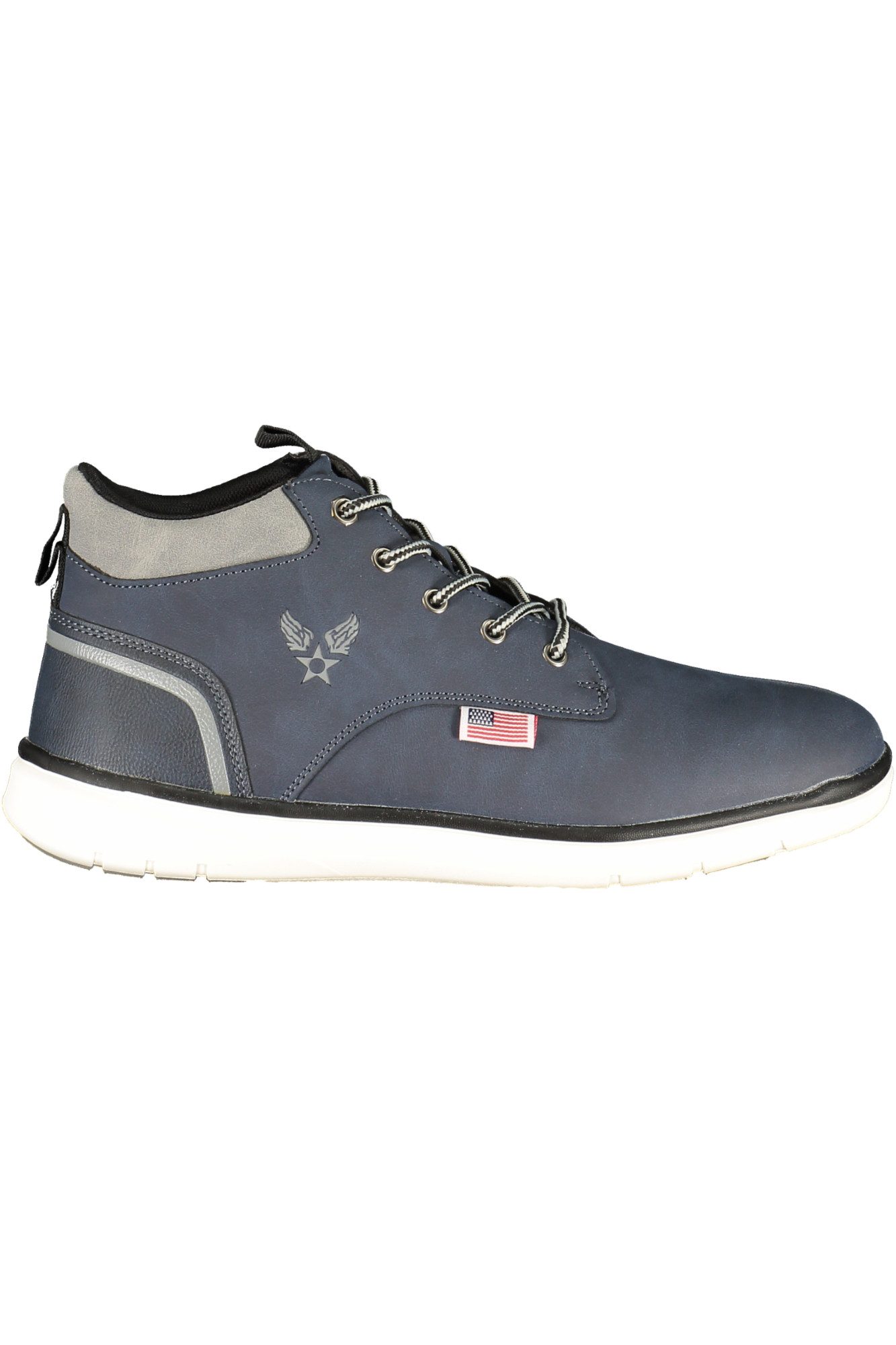AVX AVIREX DEPT Stiefelette Herrenstiefelette Blau mit Grauen Details -