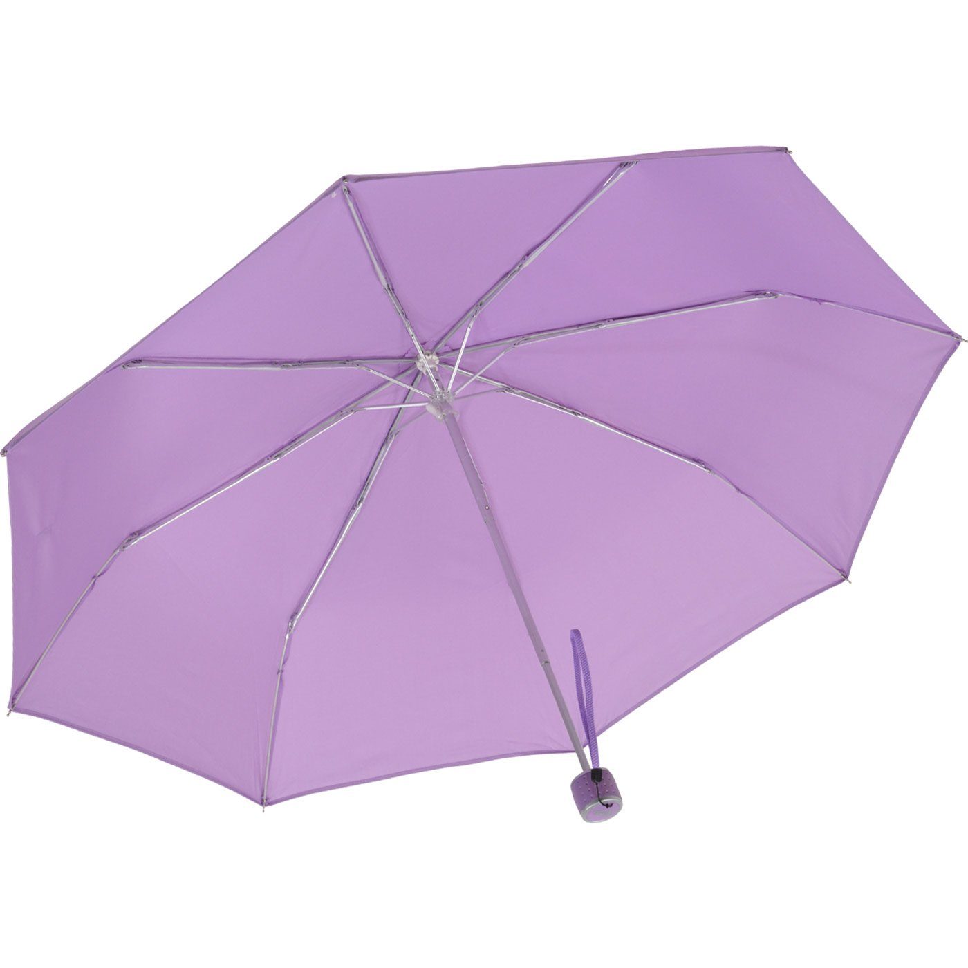 - großem Mini leicht, dezent Dach - Ultra hell-lila Taschenregenschirm extra iX-brella mit Light