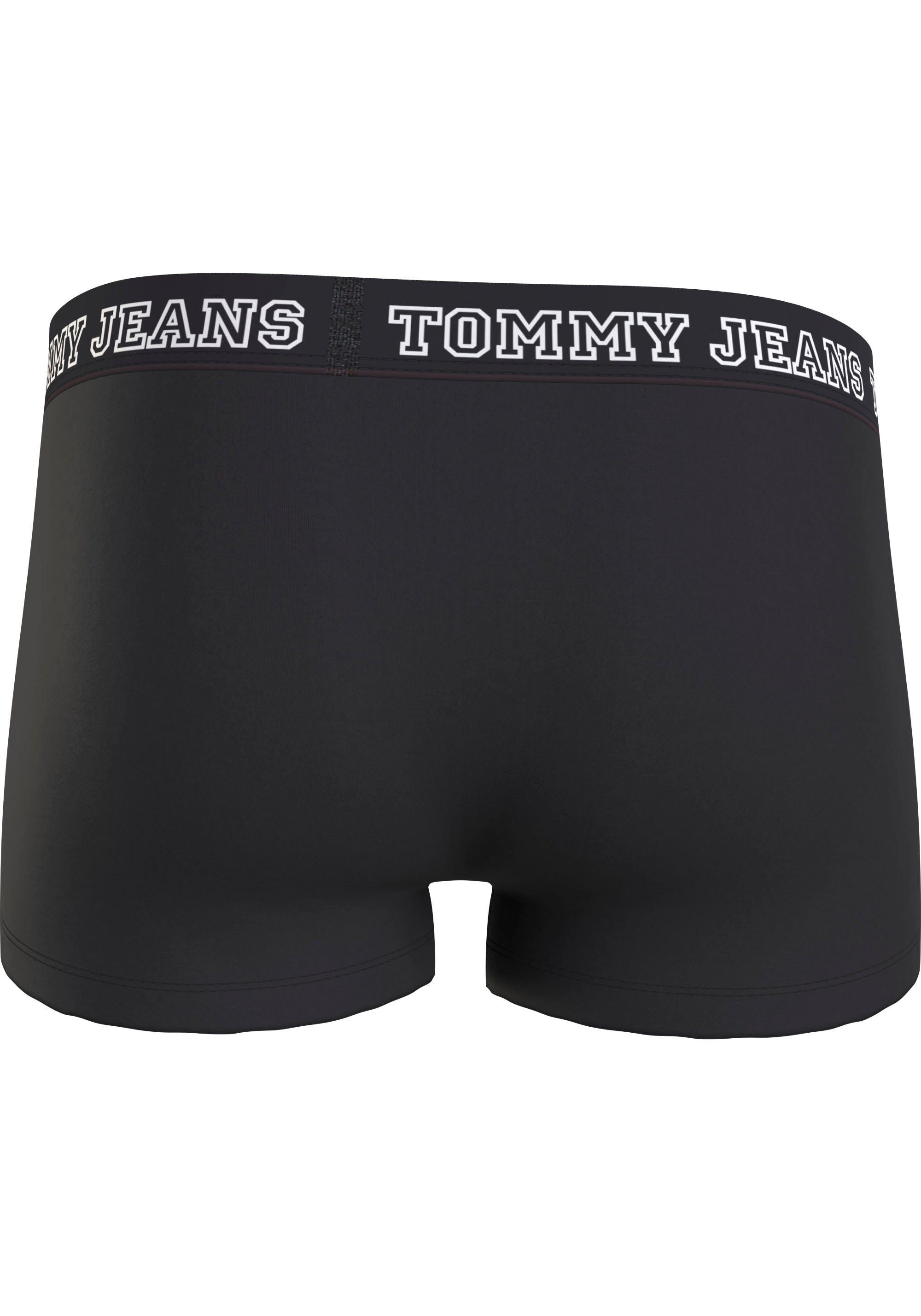 (Packung, Trunk TRUNK 3P Black/White/Sublunar 3er-Pack) Hilfiger Tommy mit Logo-Elastikbund DTM Tommy 3-St., Underwear Jeans