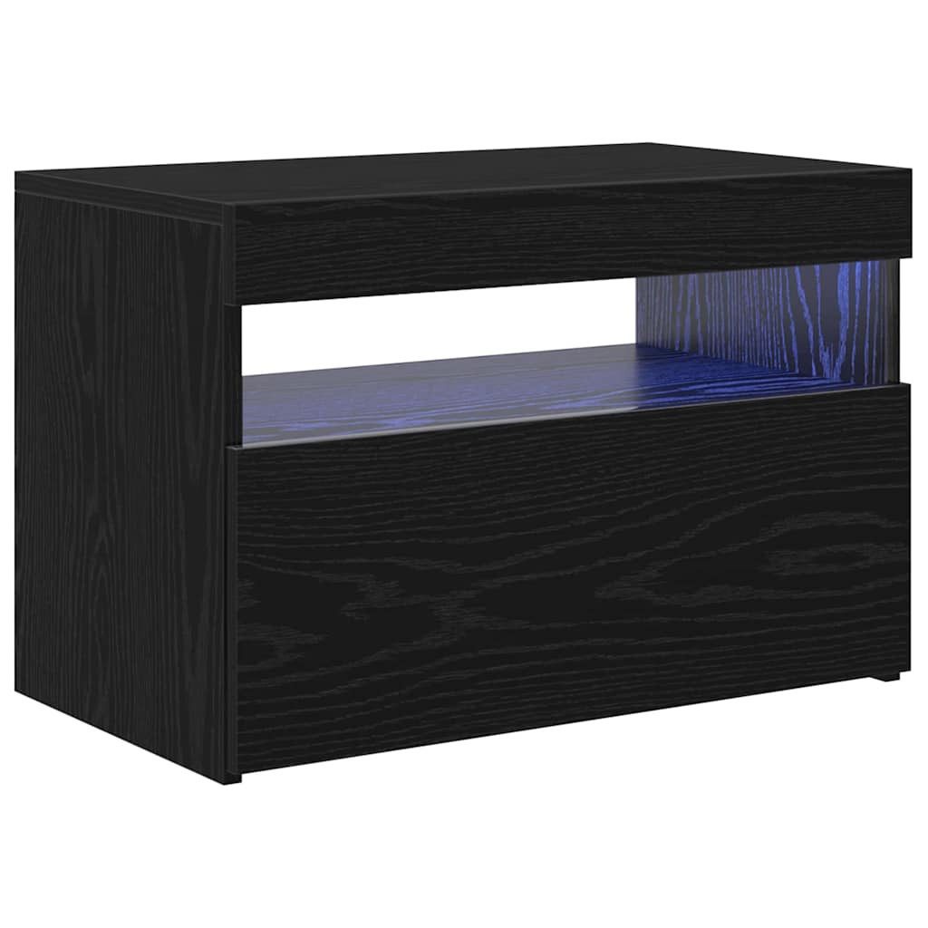 vidaXL TV-Schrank TV-Schränk 60 x 35 x 40 cm Schwarz Eichen-Optik Holzwerkstoff (1-St)