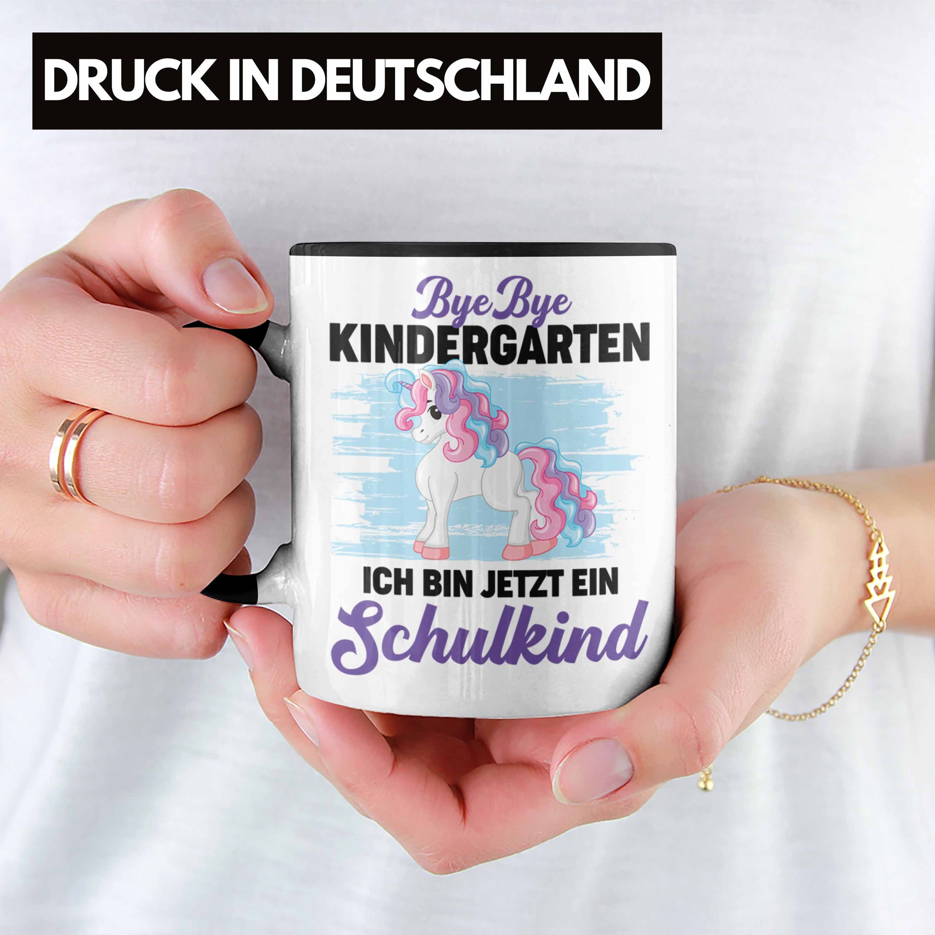 Bin Jetzt Schulkind Bye Trendation 2022 Geschenk Schulkind Ein - Trendation Tasse Ich Schwarz Kindergarten Bye Schuleinführung Mädchen Einschulung Geschenkidee Tasse Schulanfang Schulstart Schultag 1.