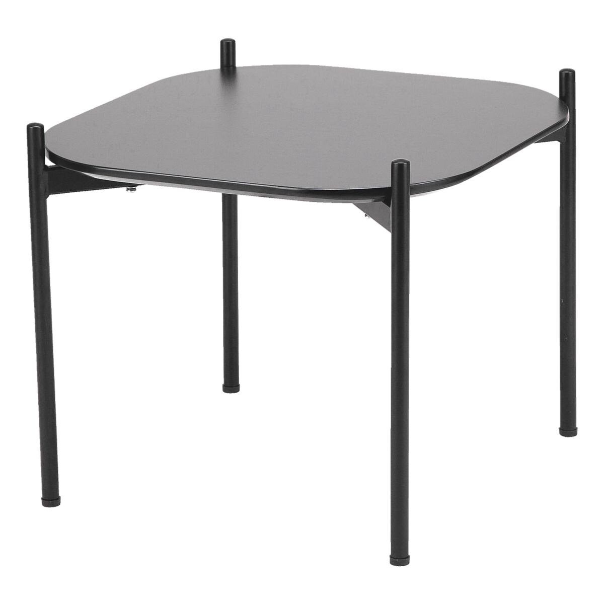 schwarz/schwarz Beistelltisch Meet, Tischplatte lackierter PAPERFLOW cm, mit Breite 50