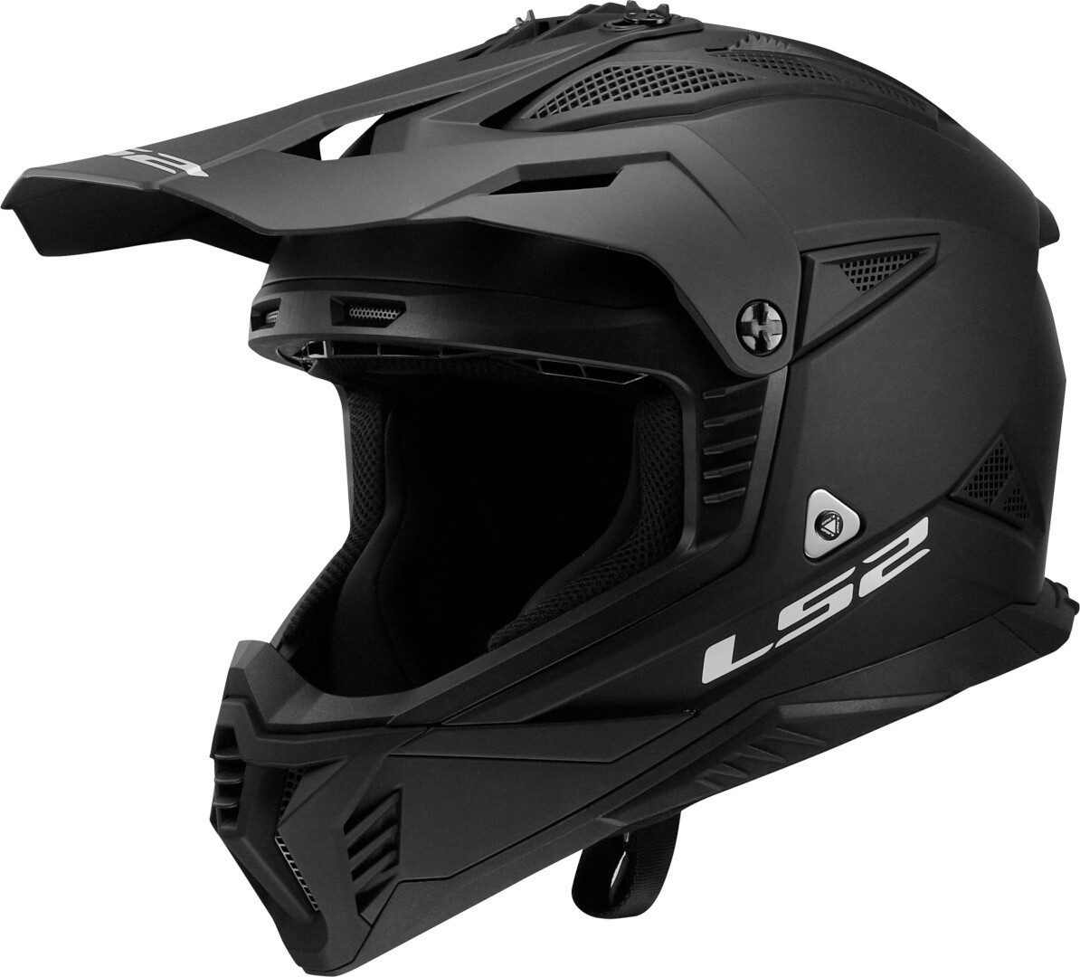 LS2 Motocrosshelm MX708 Fast II Solid Motocross Helm, Notfallsystem-polsterung (eqrs)