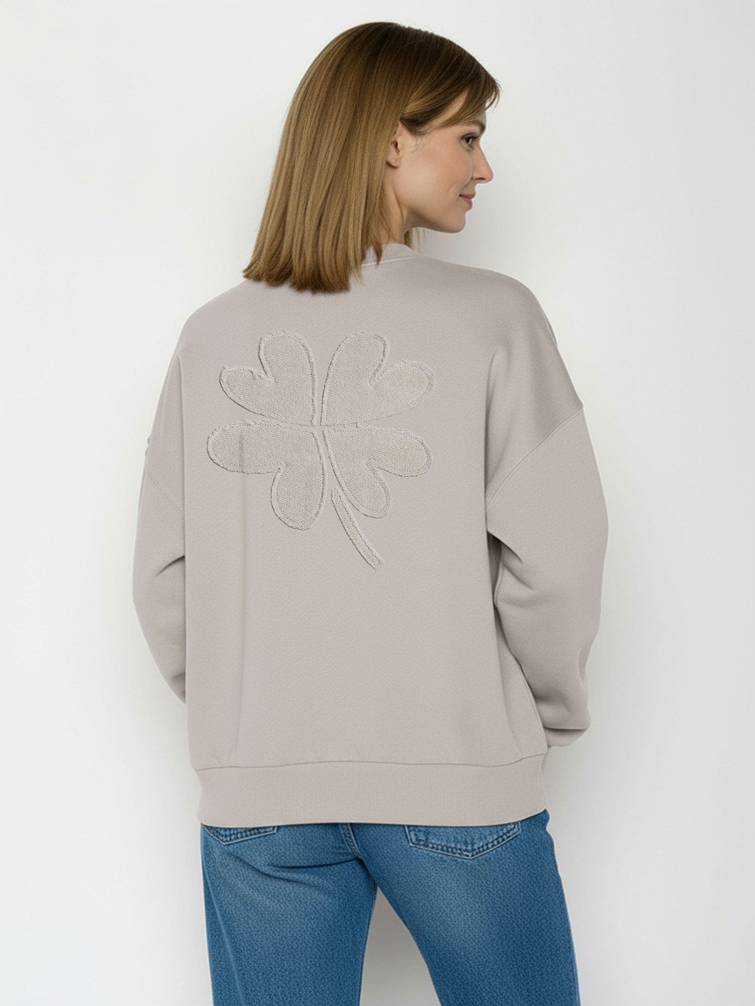 GreenBomb Sweatshirt Core Shamrock (1) 100% Organic Cotton, GOTS, weit geschnitten, Rundhals