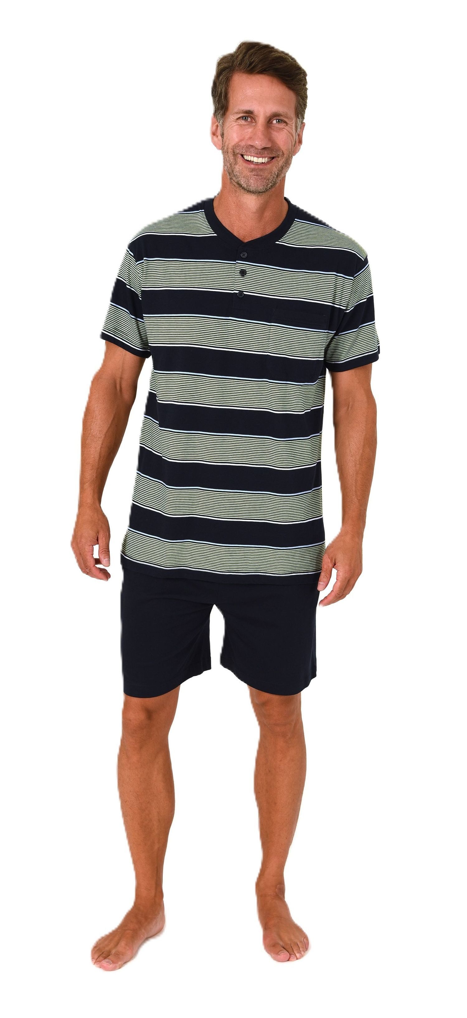 Normann Pyjama Normann Herren kurzarm Schlafanzug günstig online kaufen