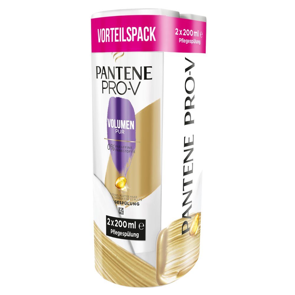 Pantene Haarspülung Pantene Pro-V Volumen Pur Pflegespülung Duo, 2x200ml