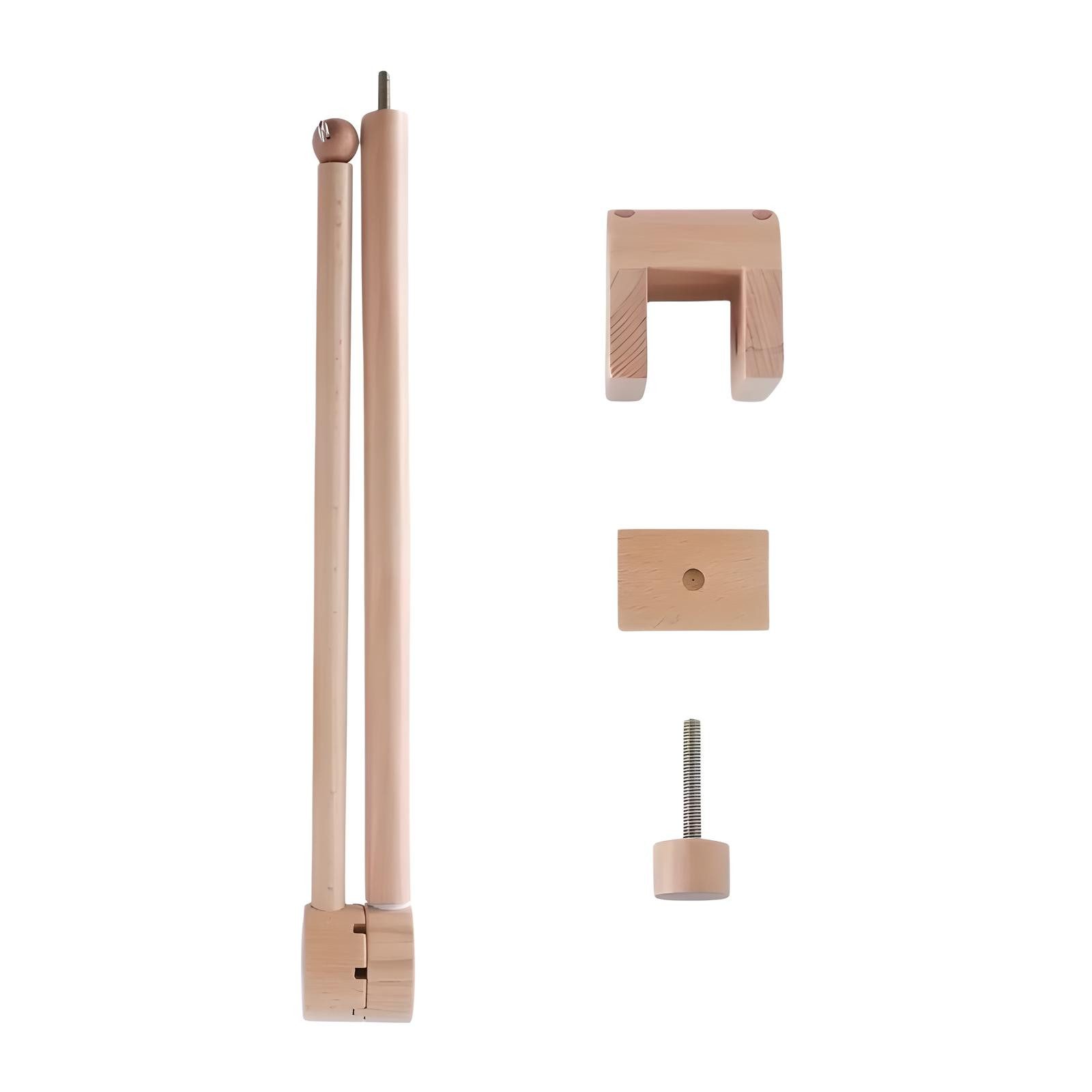 Zayno Mobile Mobilehalterung aus Holz 70cm, (Set, 1-tlg., Hervorragendes Geschenk zur Geburt), Unterstützt das Einschlafen deines Babys.