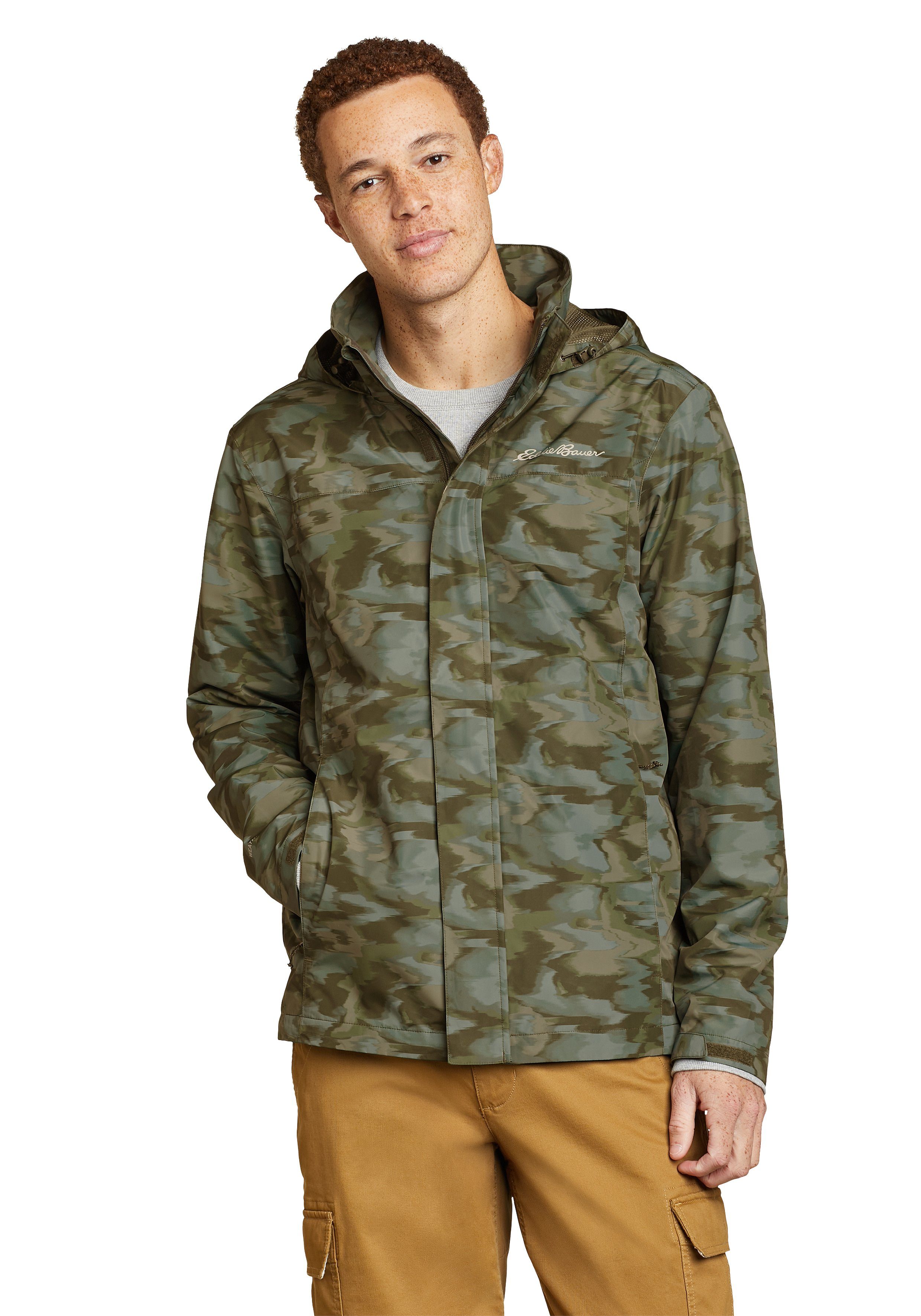 Eddie Bauer Regenjacke Rainfoil Regenjacke - packbar Loden