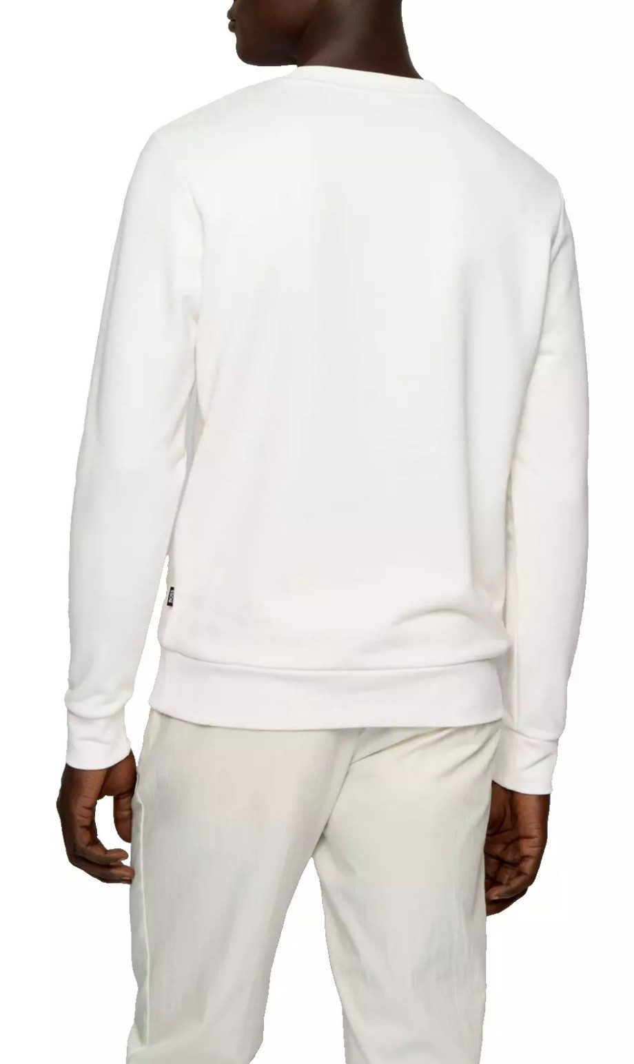 BOSS Sweatshirt Herren Stadler 47 Sweater Mehrfarbiger, gummierter Logo-Pri günstig online kaufen