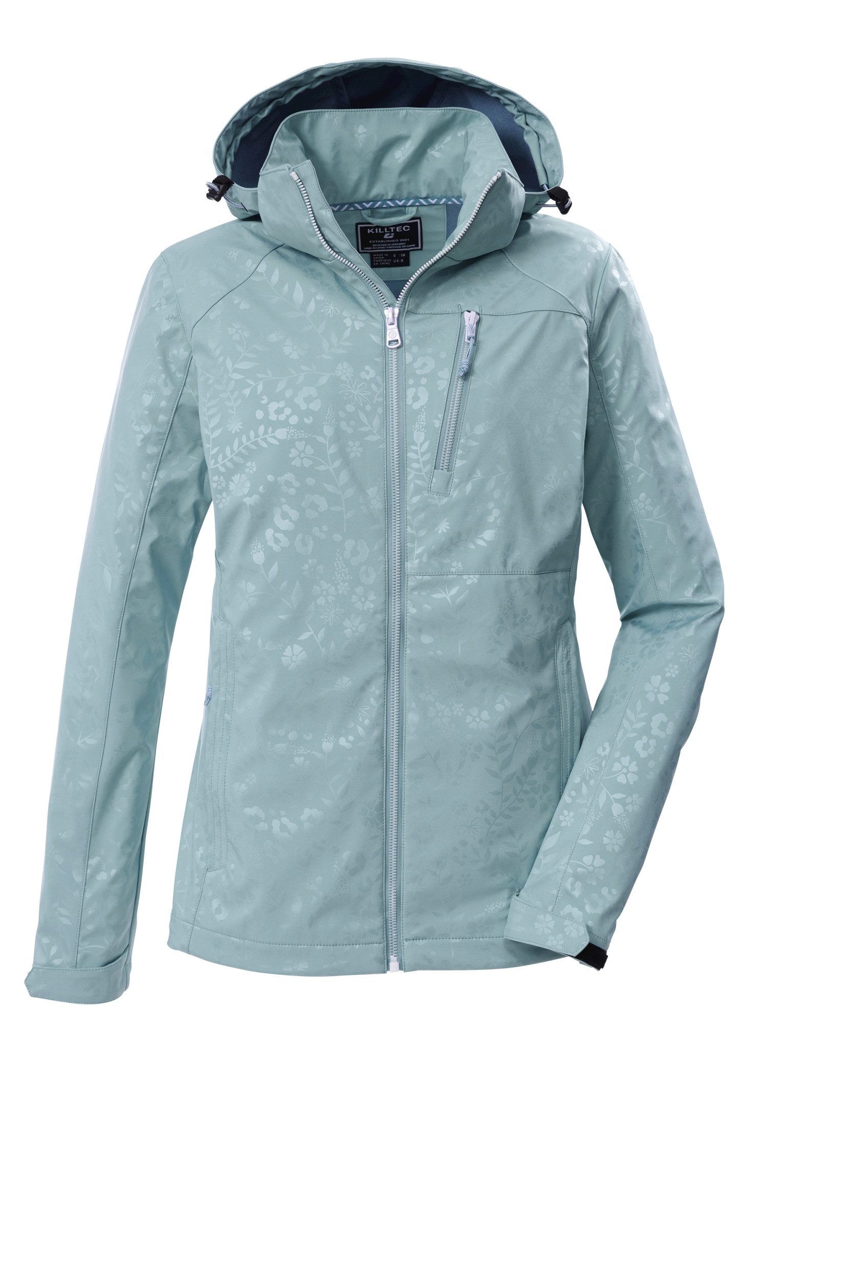 Funktionsjacke KOS 13 WMN SFTSHLL JCKT EMBOSS HELL OCEAN