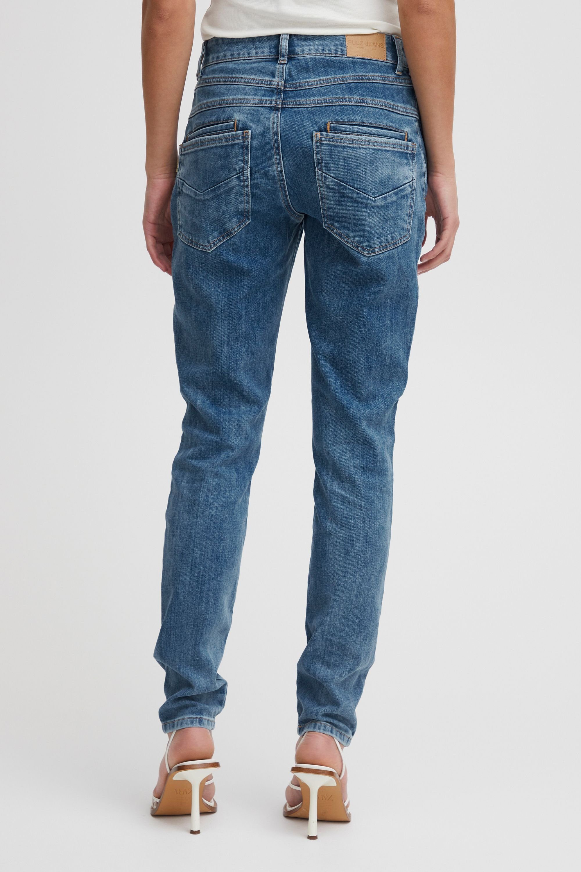 Jeans Loose Jeans Pulz PZMELINA Medium 5-Pocket-Jeans Skinny blue (200005) Leg denim