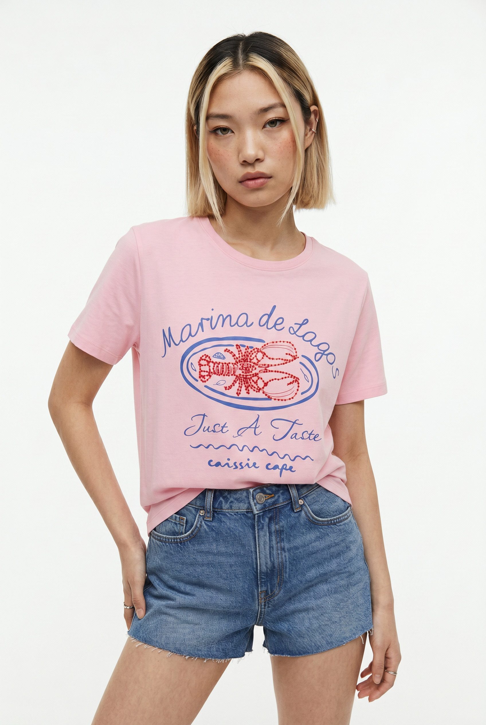 ONLY CARMAKOMA Kurzarmshirt CARINES LIFE S/S O-NECK REG FIT TEE JRS