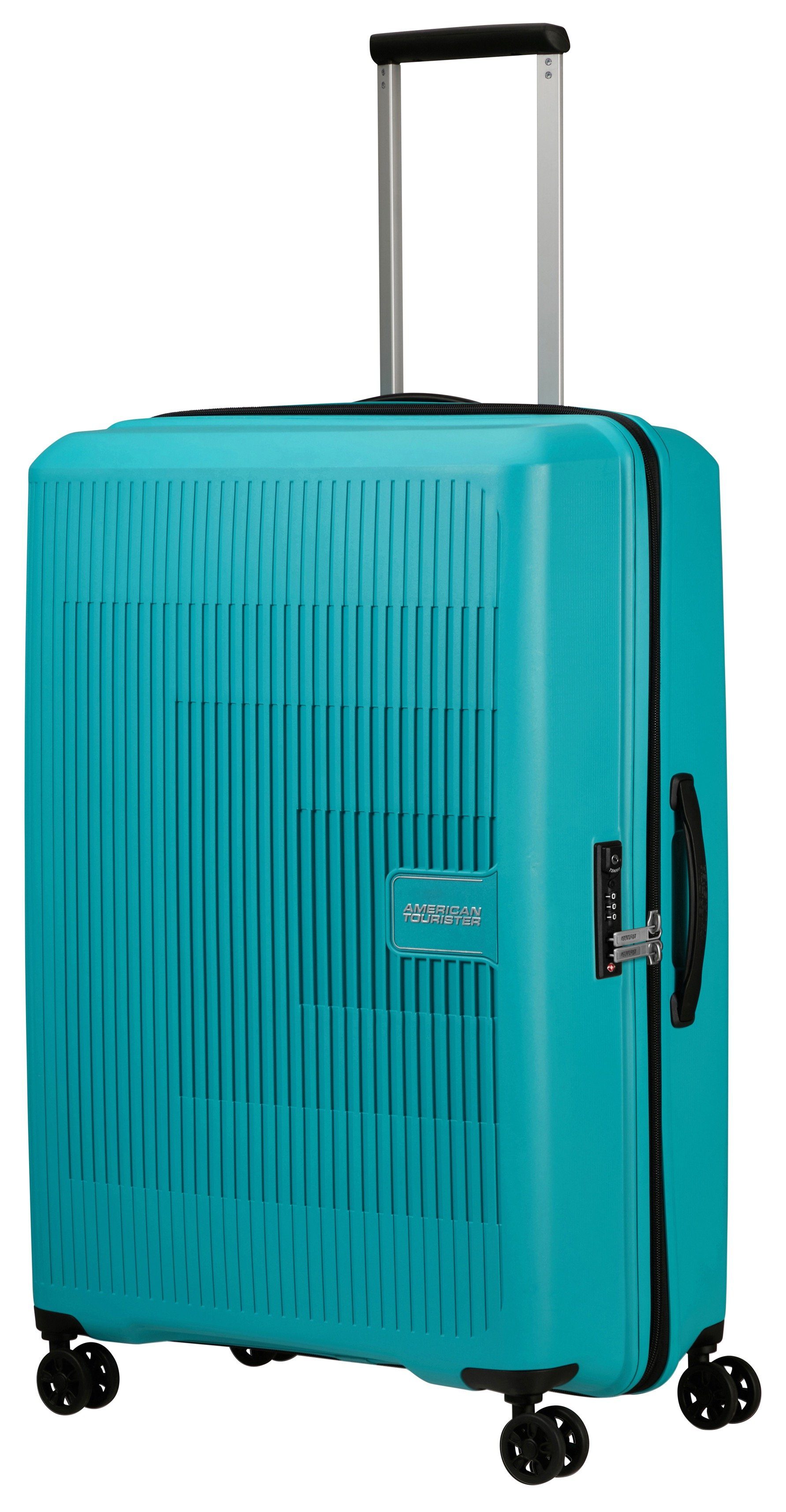 Spinner American Tourister® Koffer 4 exp, tonic 77 AEROSTEP turquoise Rollen