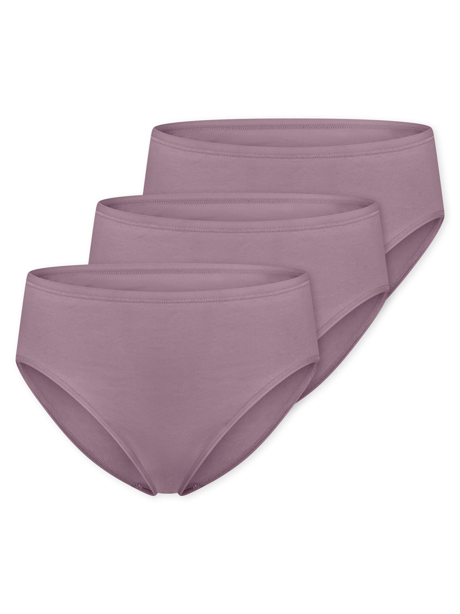 Schiesser Slip Cotton Essentials - 3er-Pack - hoher Tragekomfort - perfekte Passform (3-St) 3er-Pack Multipack Damen Sparpack Unterhose Unterwäsche Baumwolle