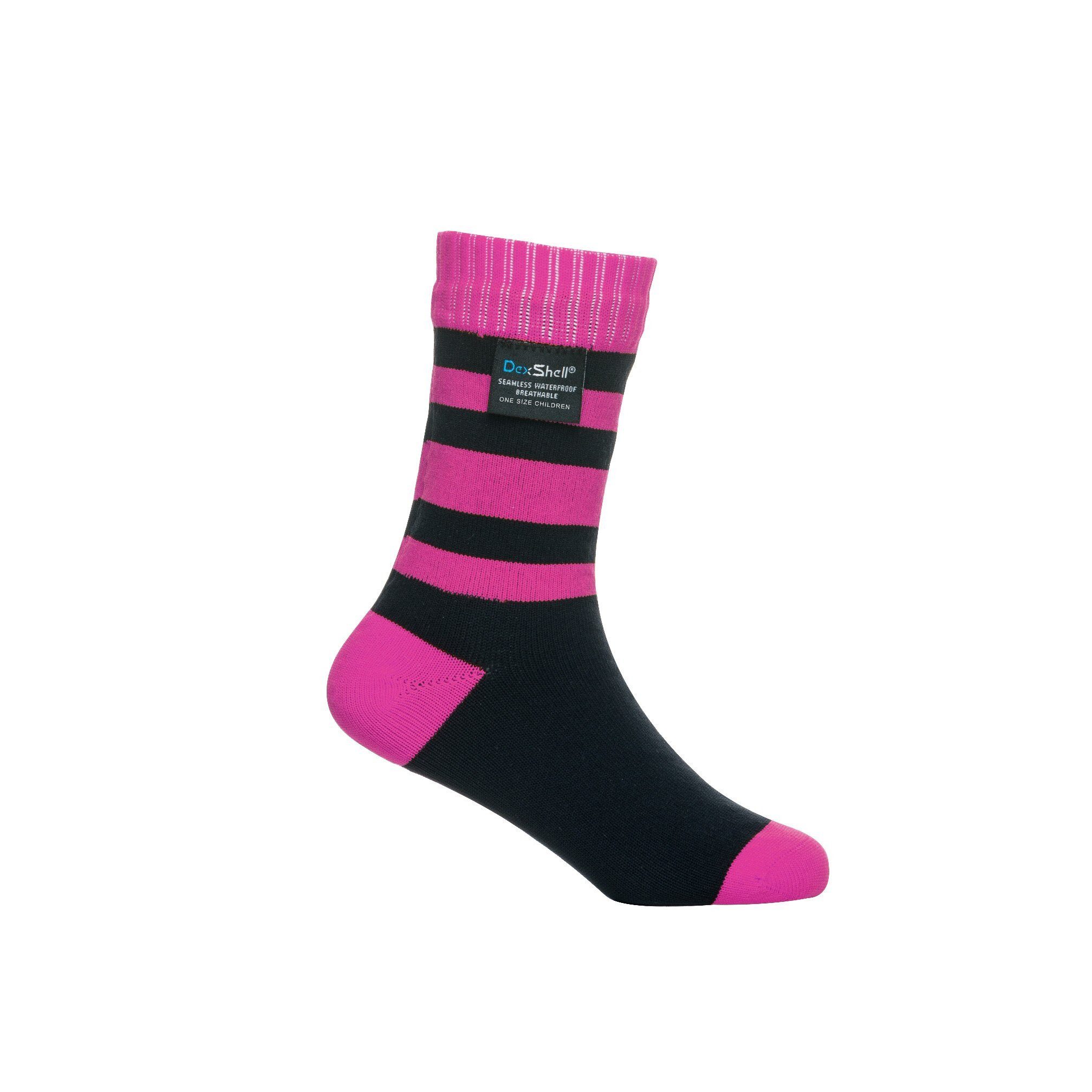 DexShell Socken Stripe wasserdicht pink Kinder - 1 Paar