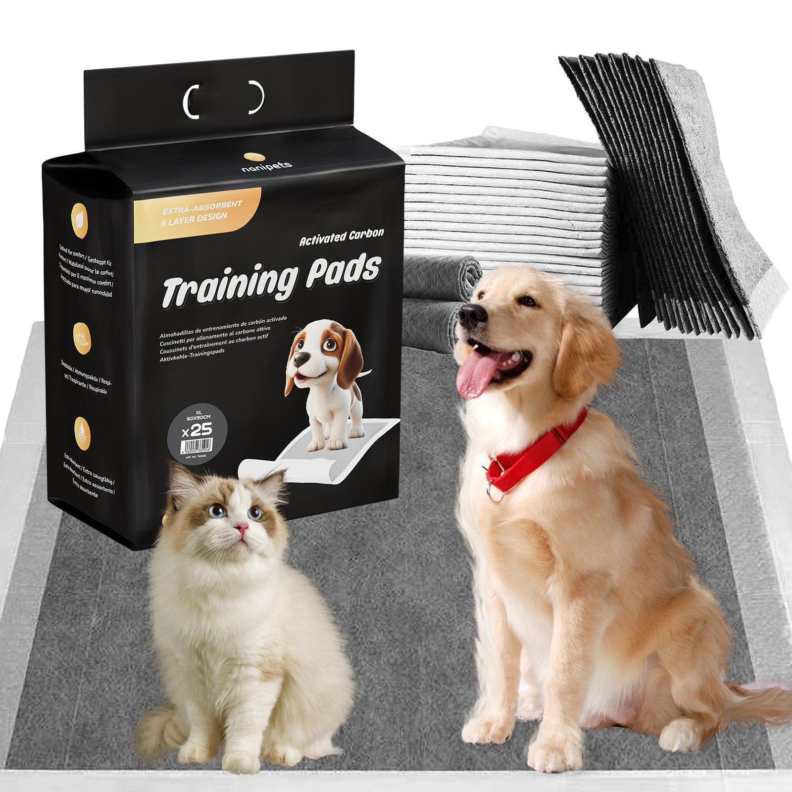 NANIPETS Hundematte Trainingspad für Hunde Welpenunterlagen, Superabsorbier günstig online kaufen