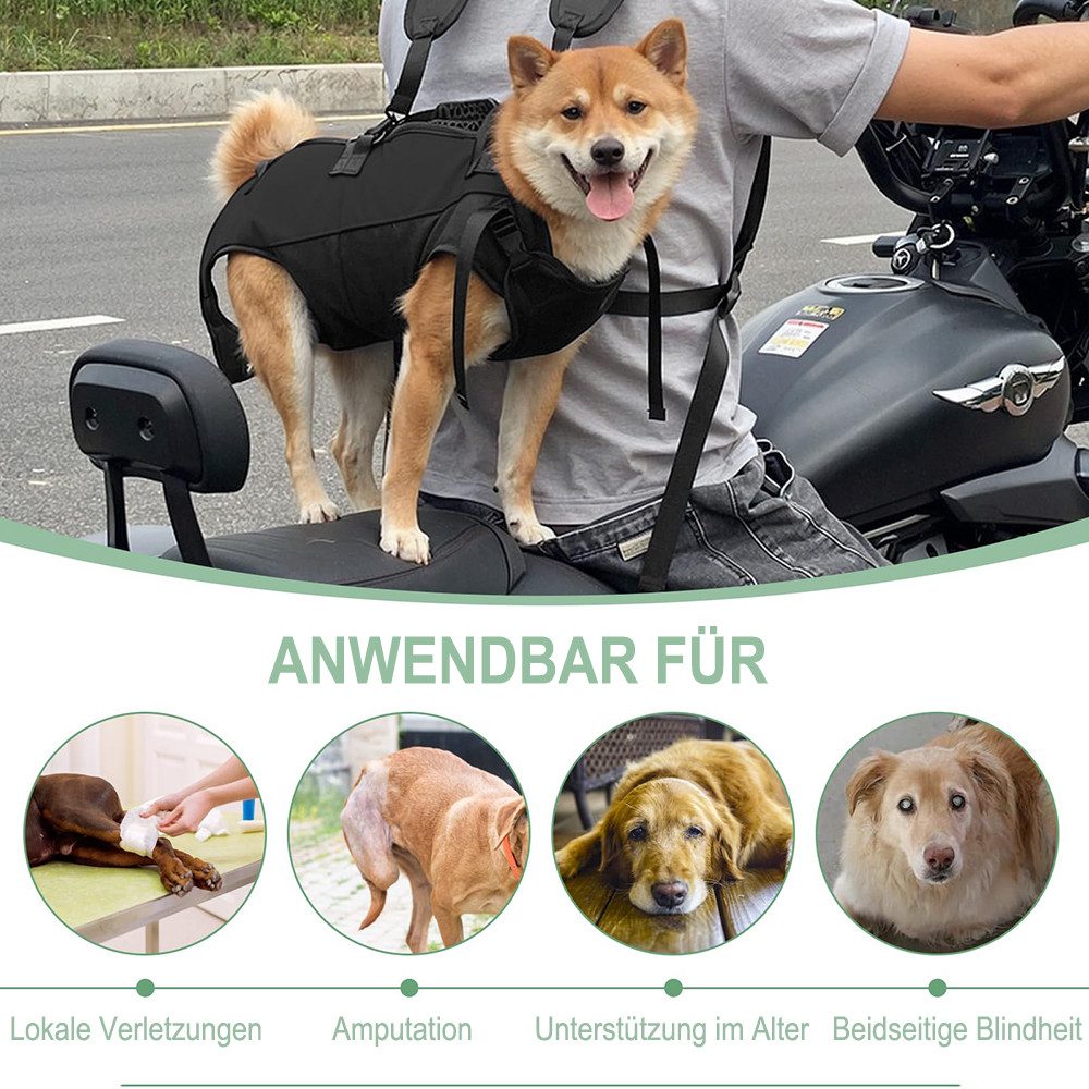 Ledander Tragetasche Haustier-Tragerucksackmit Tragegriff, Beinen heraus Rucksäcke, Tragbar Verstellbar Haustiertasche, Hunde Notfallrucksack