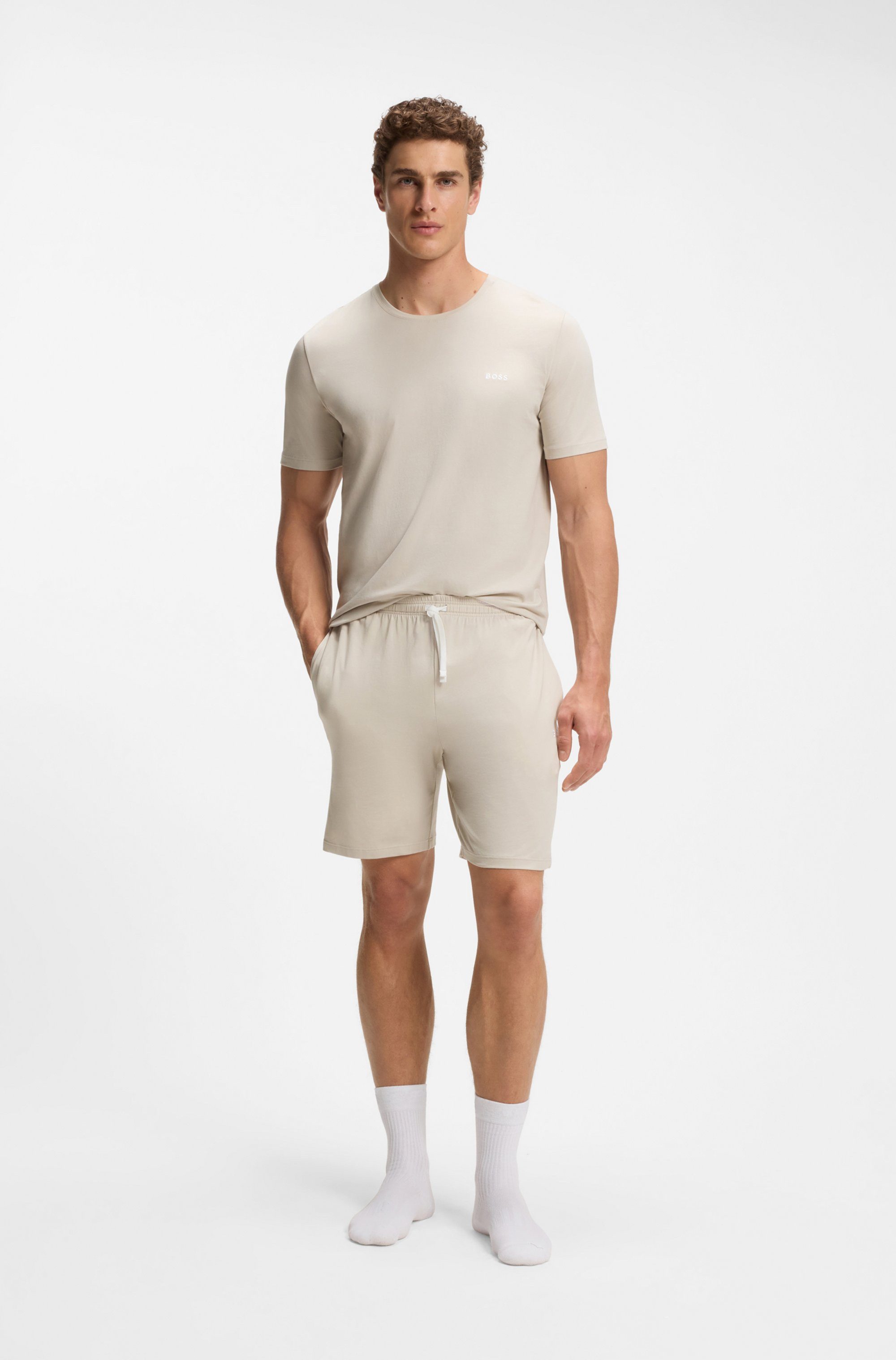 BOSS Sweatshorts Mix&Match Short CW mit Eingriffstaschen