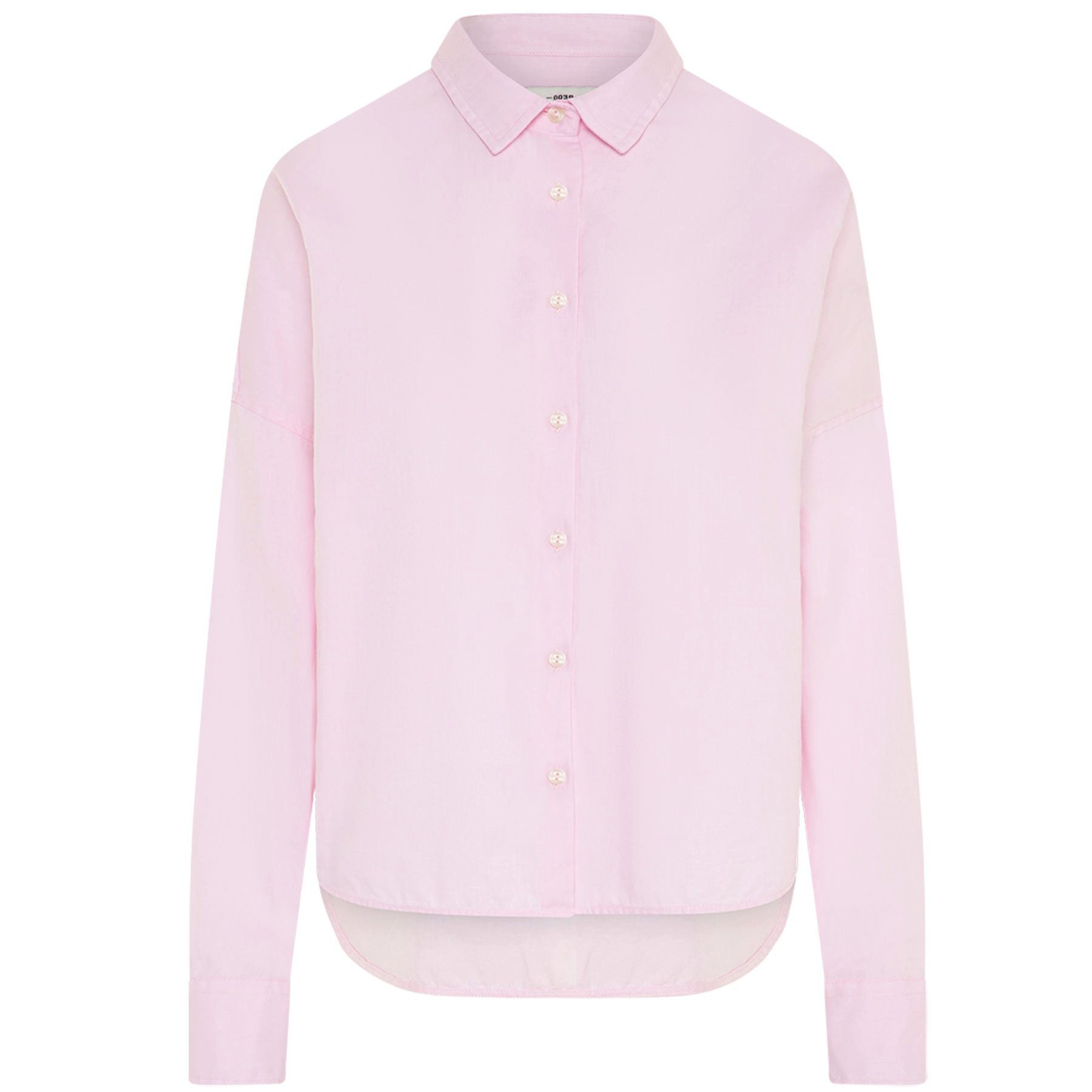 0039 Italy Langarmbluse 0039 ITALY Bluse LUCY aus Baumwolle - Blush Pink