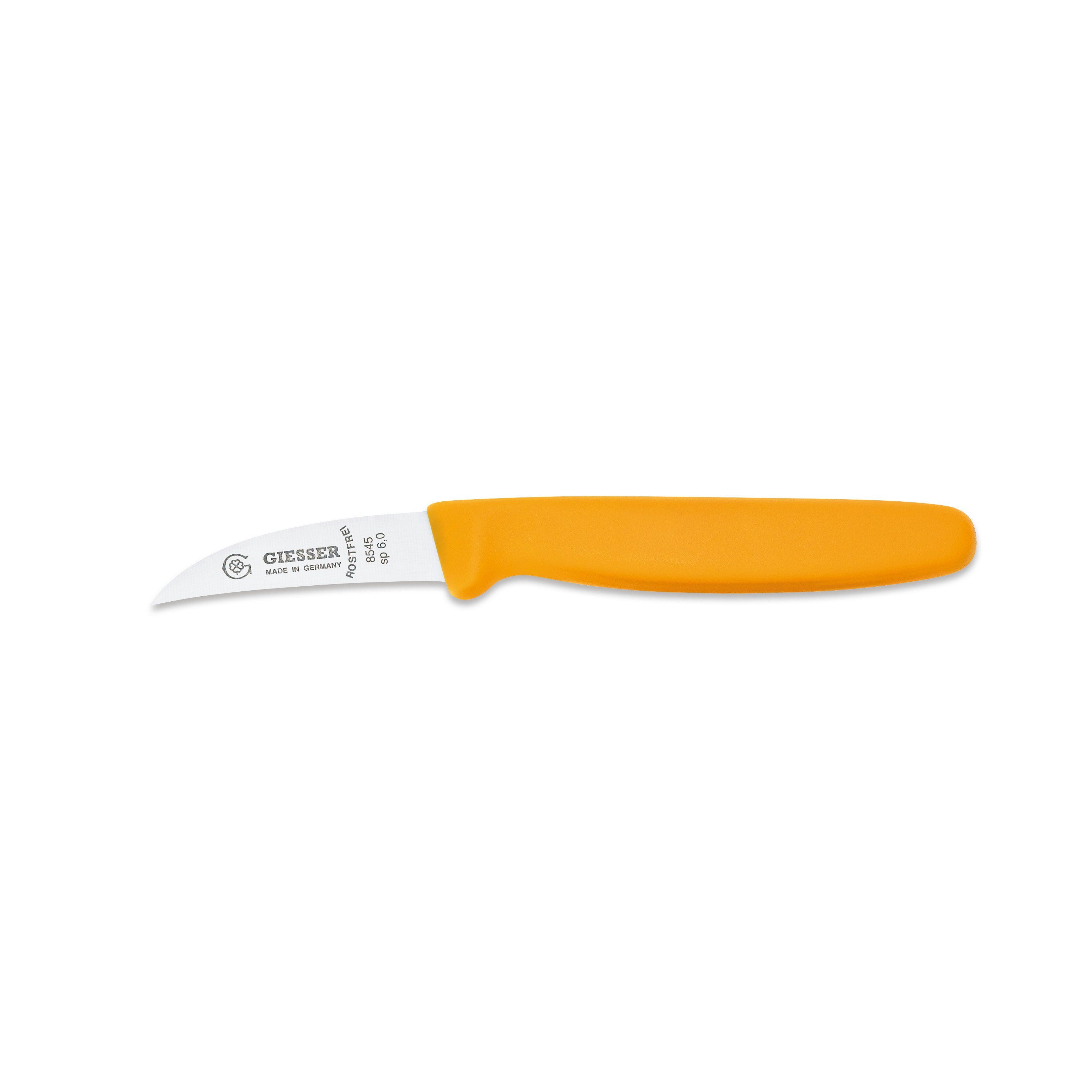 Gemüsemesser Messer 6 gelb sp 8545 Klinge Handabzug, Giesser 6, Schälmesser Hohle-Schneide cm