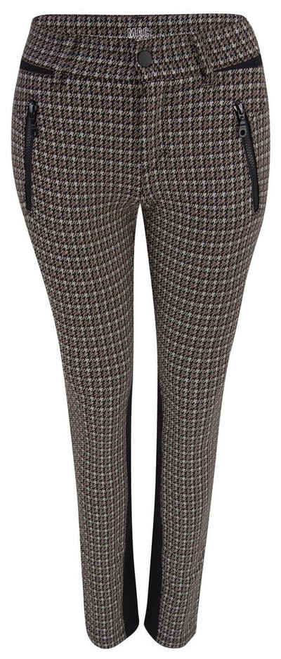 MAC Stretch-Jeans MAC VISION PANTS check brown line pepita 5255-00-0172 911P