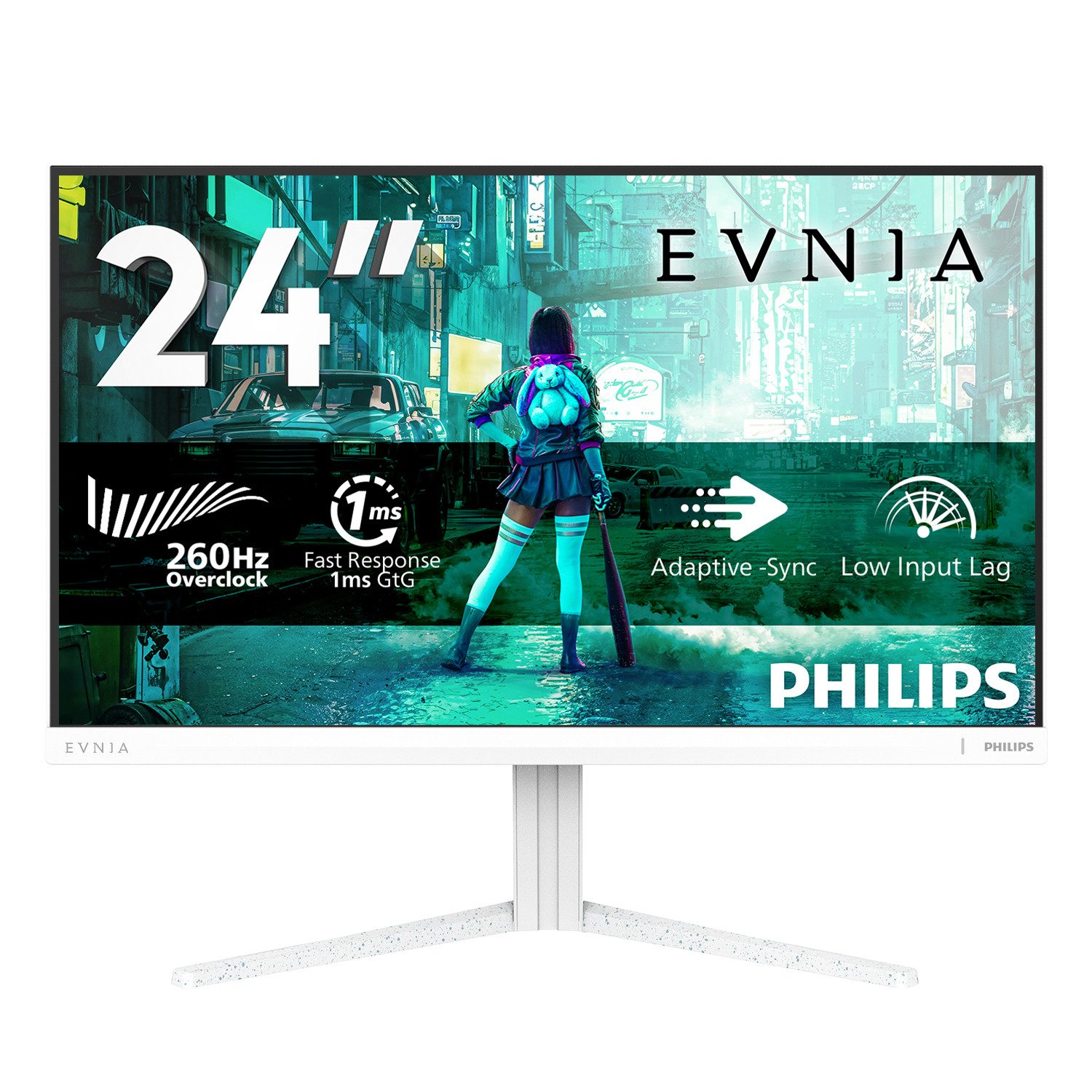 Philips Evnia 3000 24M2N3201P/00 Computerbildschirm 60,5 cm (23.8) 1920 x ... TFT-Monitor (1920 x 1080 px, Full HD, 1 ms Reaktionszeit, 260 Hz, Fast IPS, HDCP, HDR, Pivot, Höhenverstellbar)