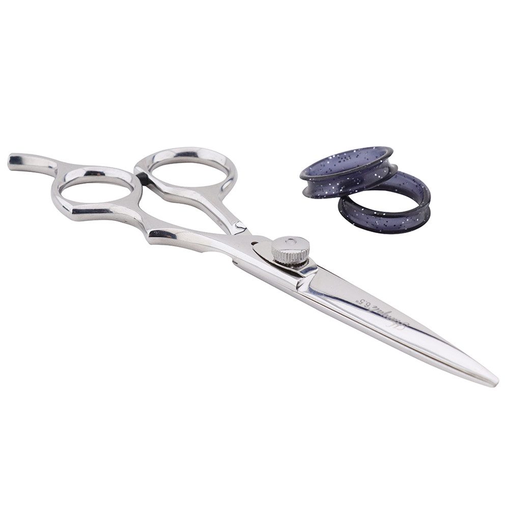Haryali London Haarschere Professionelle Friseurschere in Silber für präzises Haareschneiden 6.5, (Set, 1x Schneideschere), scharfe, lange 6,5 Zoll für professionelle Salons