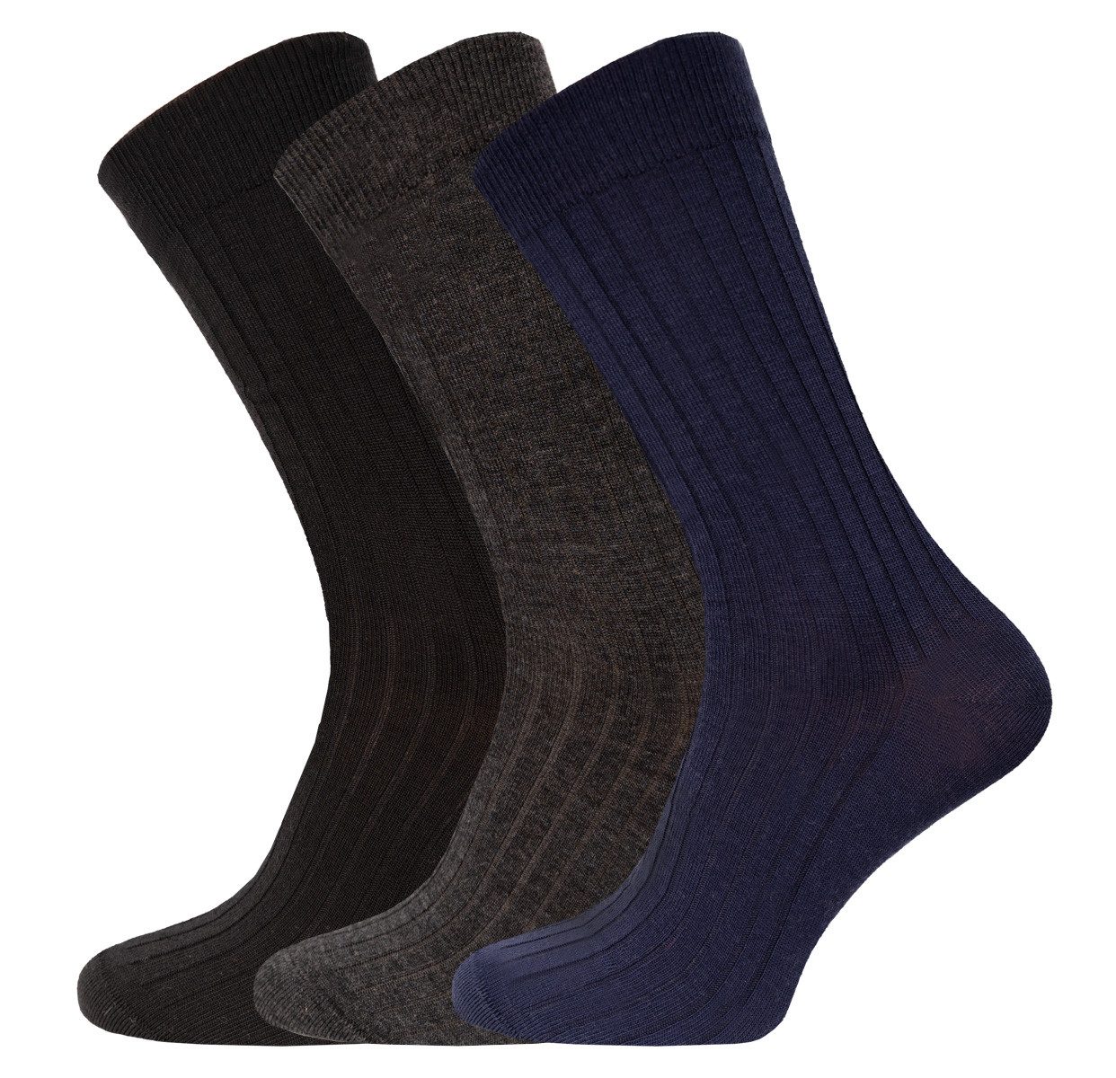 HomeOfSocks Socken Warme Merino Business Socken in Basic Farben Business Casual Socken mit Merino Wolle
