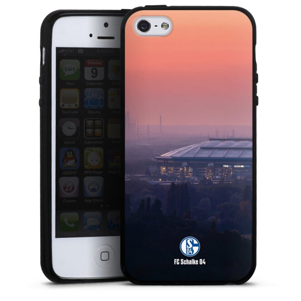 DeinDesign Handyhülle Stadion FC Schalke 04 Offizielles Lizenzprodukt Schalke 04 Stadion, Apple iPhone 5 Silikon Hülle Bumper Case Handy Schutzhülle