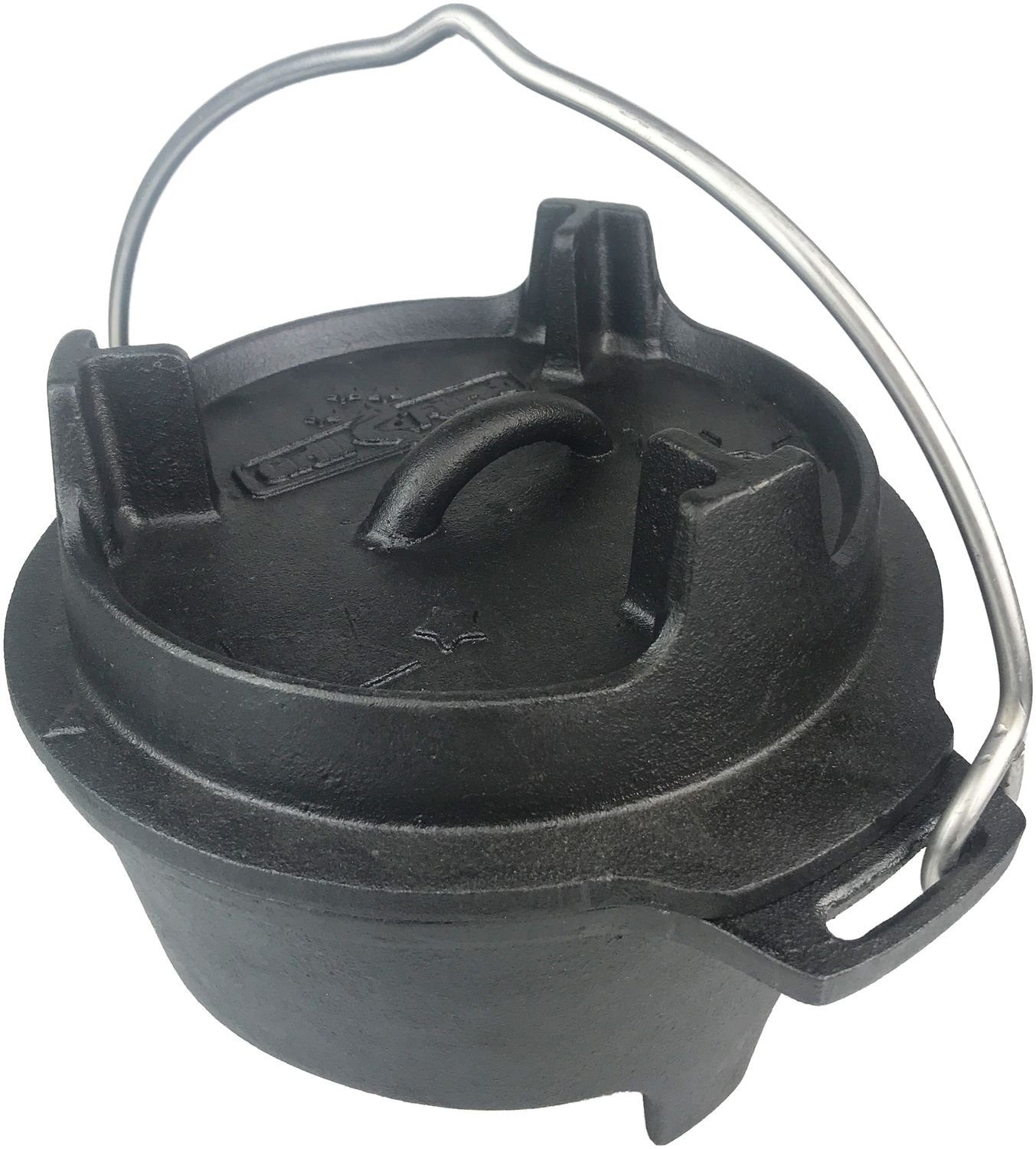 Bratentopf Grillfürst Dutch Oven BBQ Edition DO2 - X-DEAL inkl. Tragetasche, Gusseisen Pflege und Deckelheber